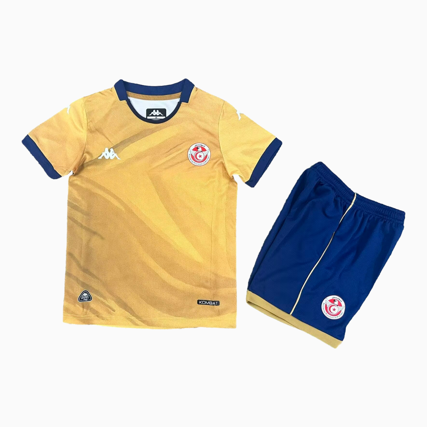 AlphaJersey-Tunisia 2026 Third Yellow Kids Kit