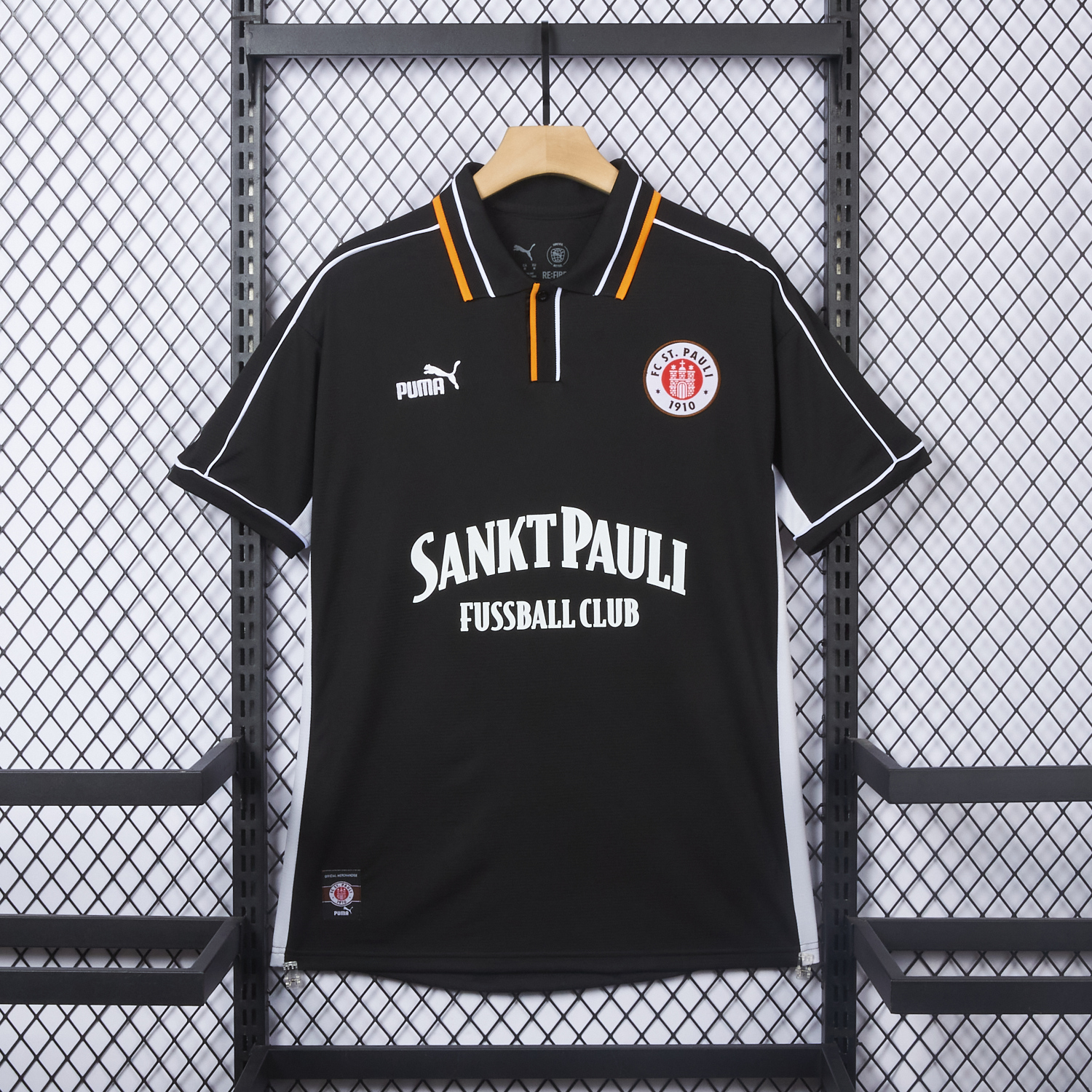 AlphaJersey-St. Pauli 25-26 Retro Style Polo Jersey - Fans Version