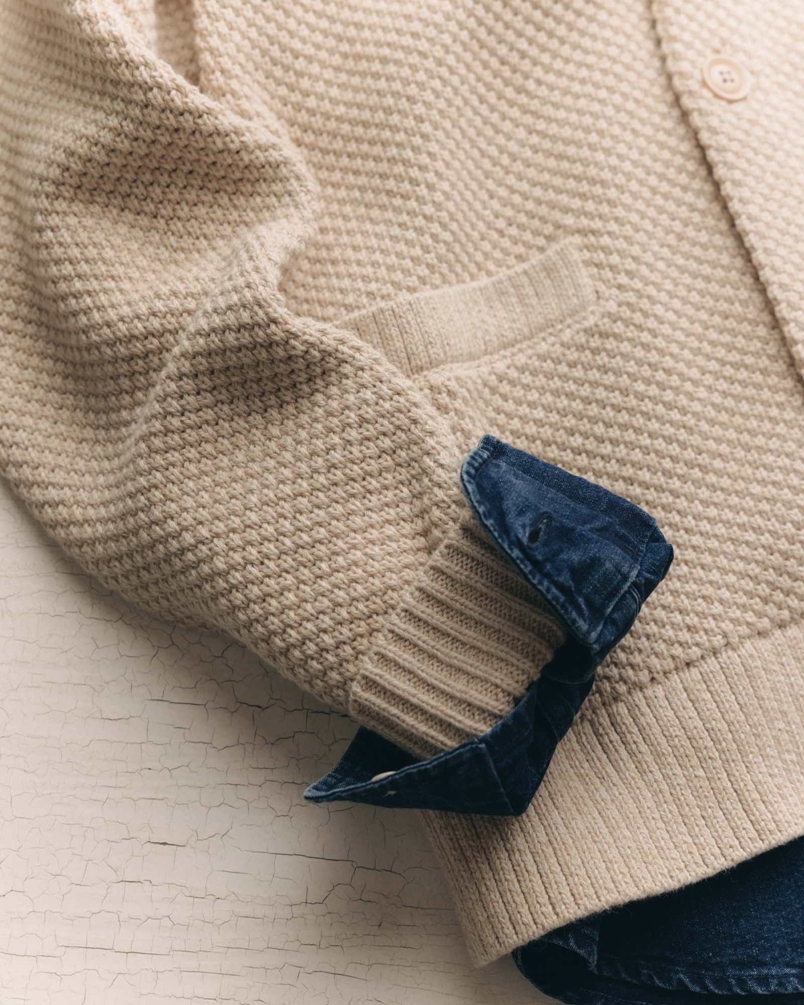 The Crawford Sweater in Marled Natural | Modern Menswear by yycbvcnbmmnbm