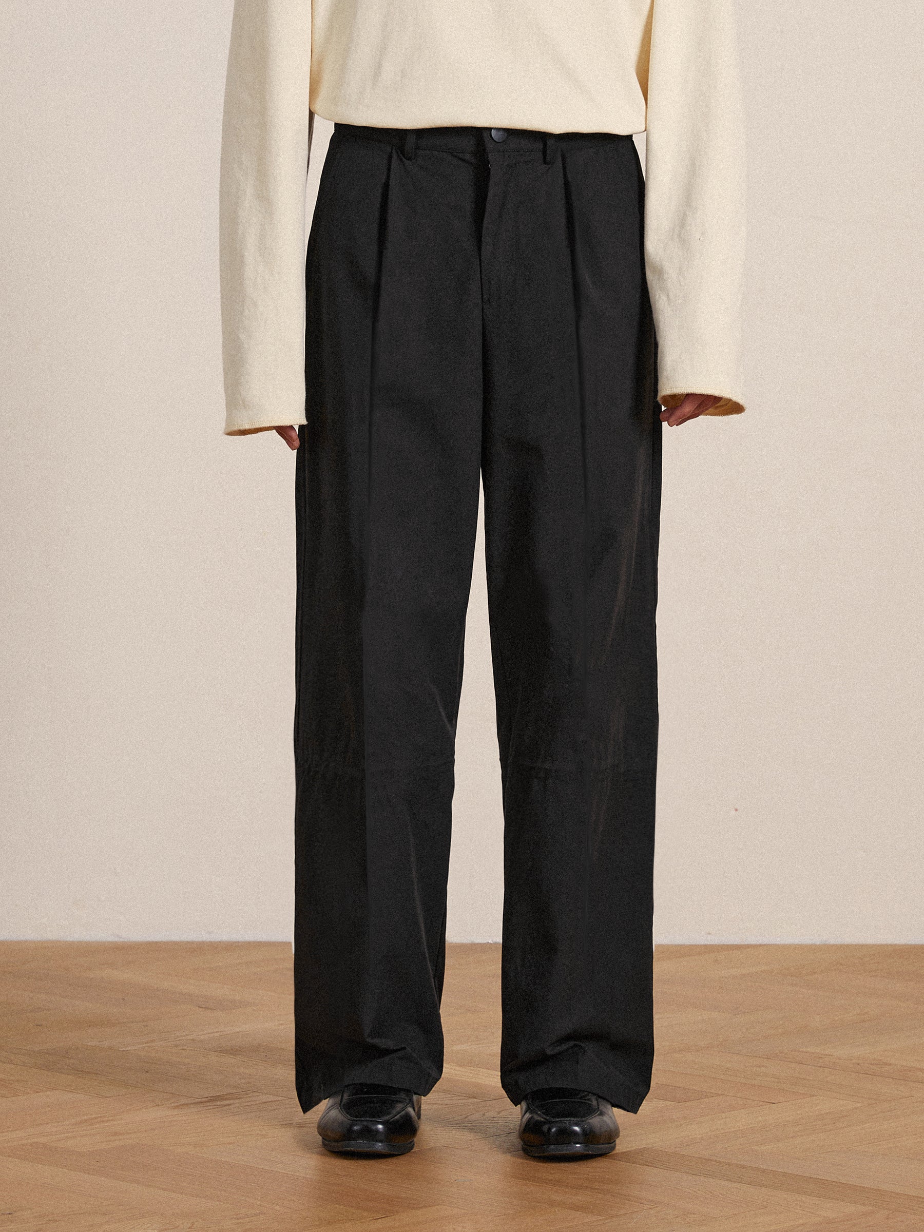 Tencel Pleated Pants | Modern Menswear by yycbvcnbmmnbm