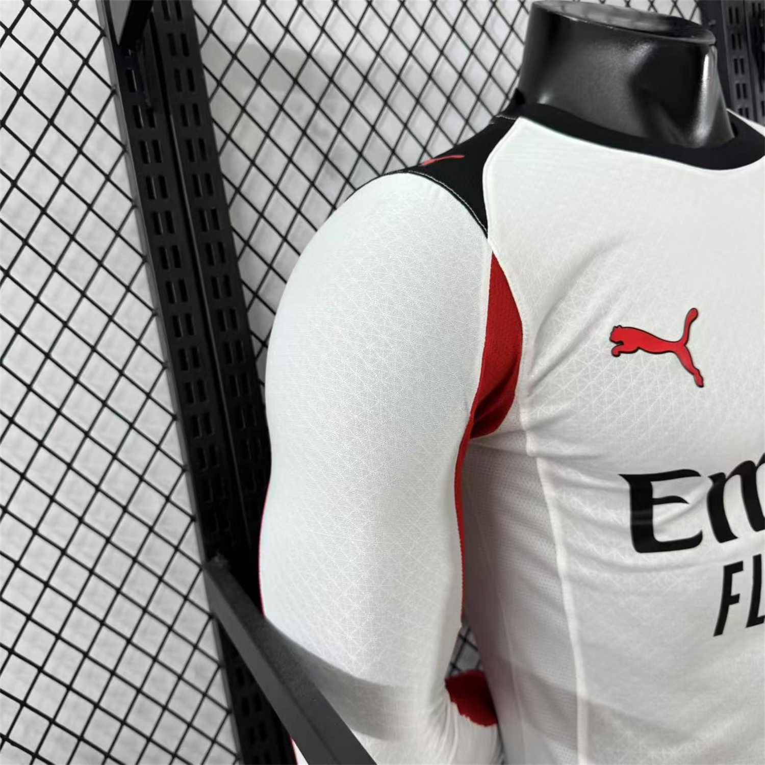 AlphaJersey-AC Milan 25-26 Away White Long Sleeves Jersey - Player Version