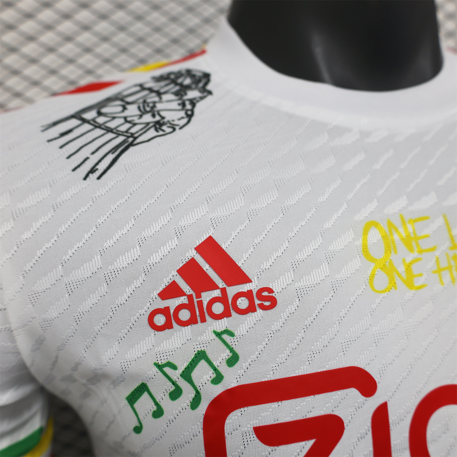 AlphaJersey-Ajax x B-O-B Marly 2025-26 40th White Special Edition Jersey - Player Version