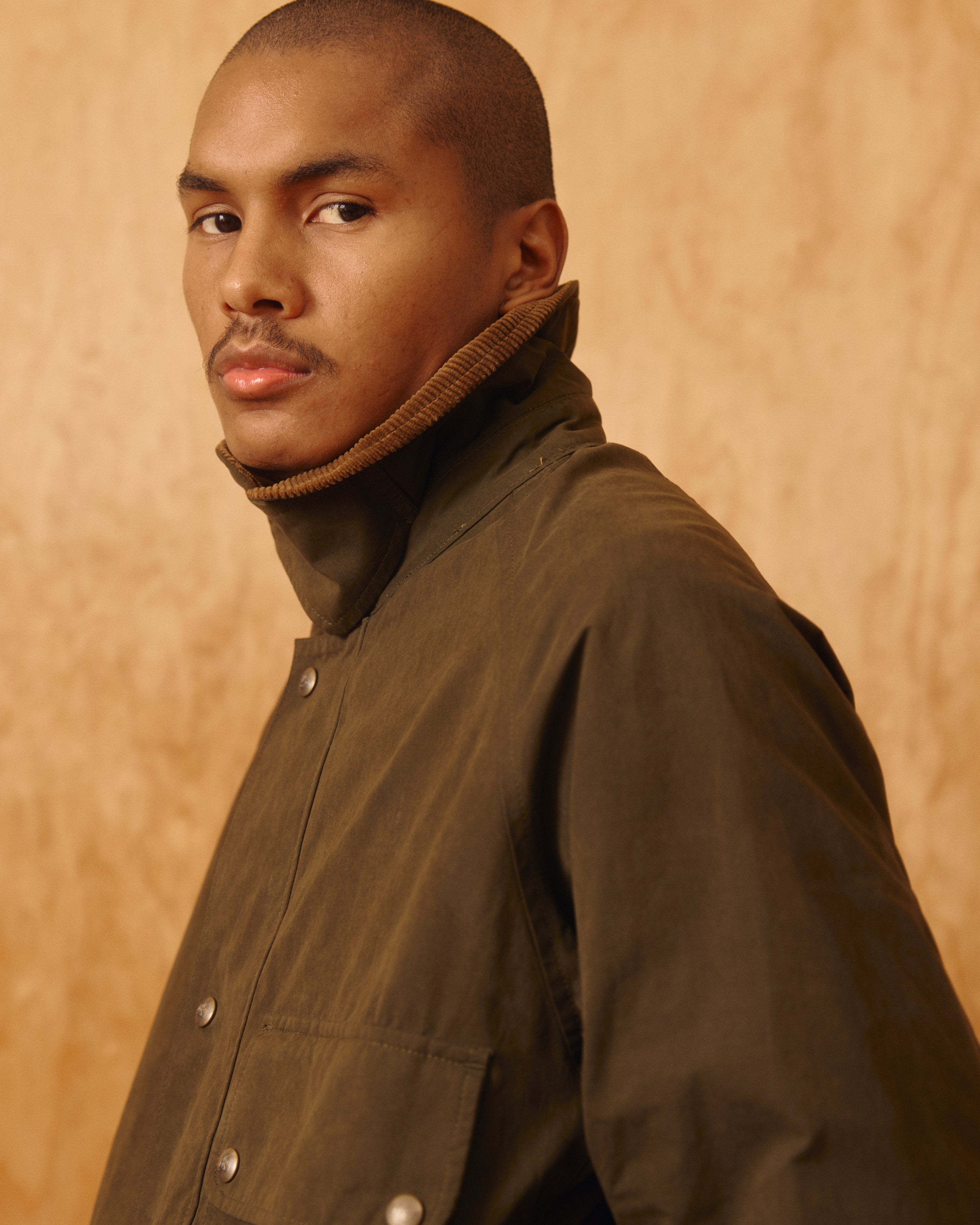 Bay Waxed Cotton & Nylon Jacket | Modern Menswear by yycbvcnbmmnbm