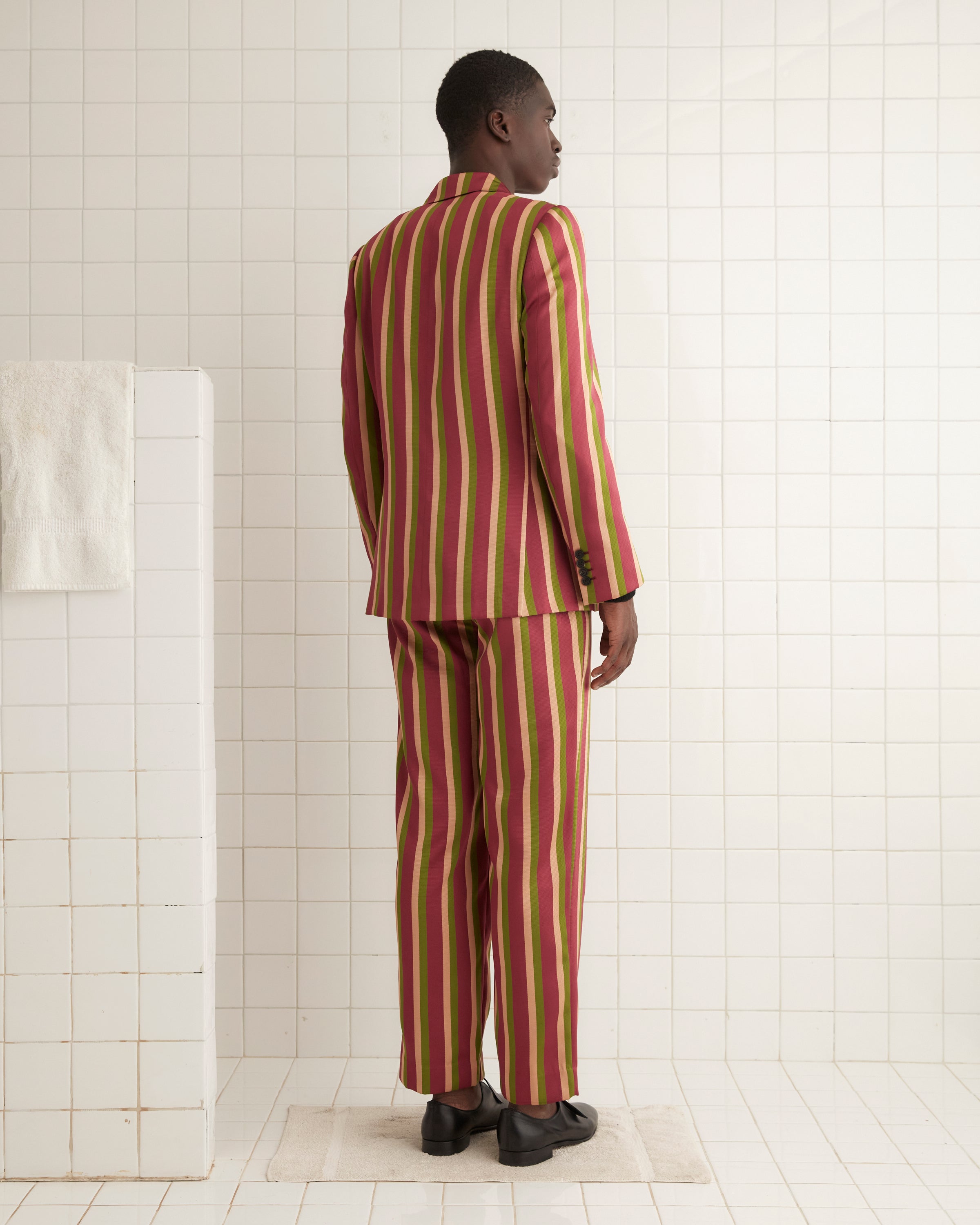Juniper Stripe Double-Breasted Suit Jacket | Modern Menswear by yycbvcnbmmnbm