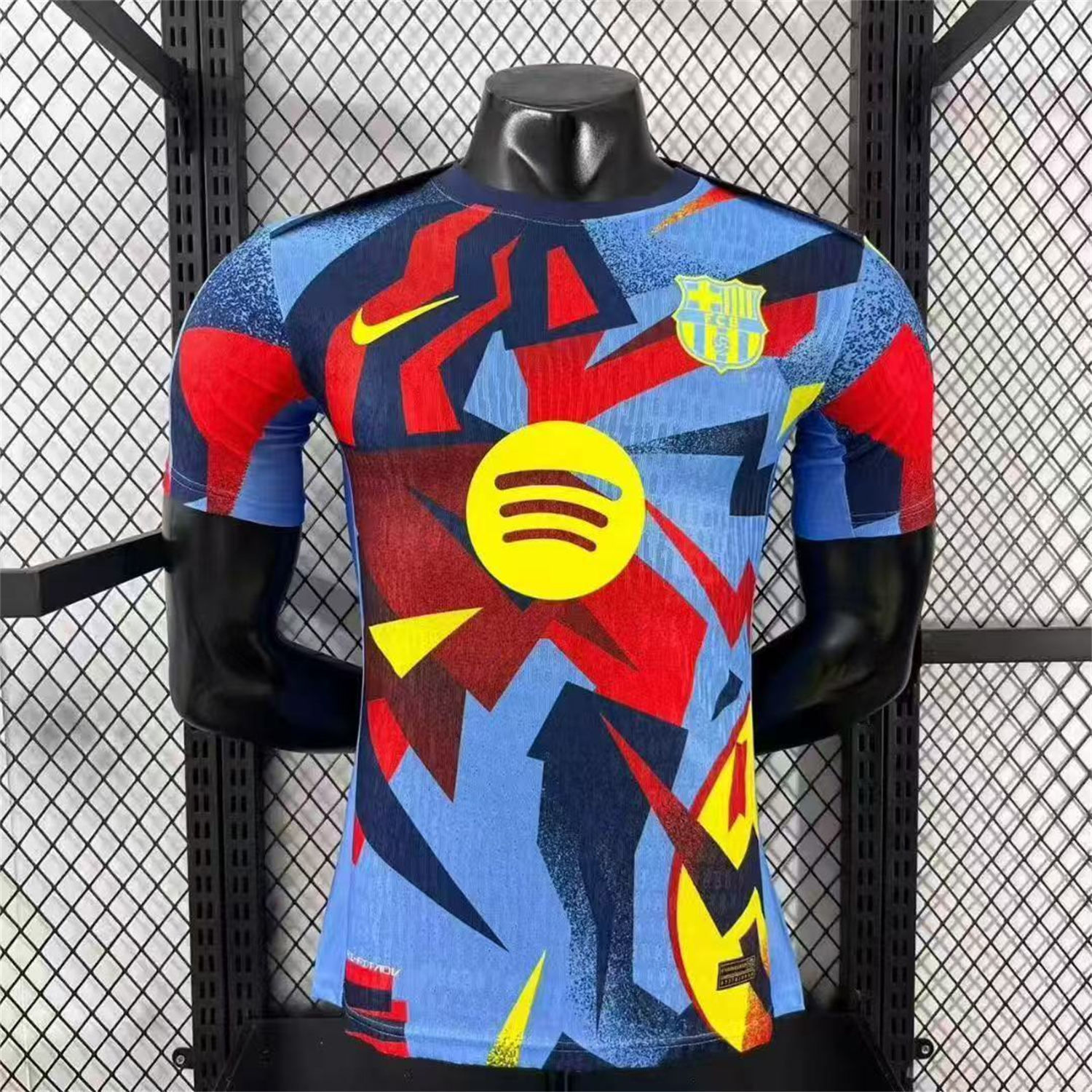 AlphaJersey-Barcelona 25-26 Mottled Colors Pre-Match Jersey - Player Version