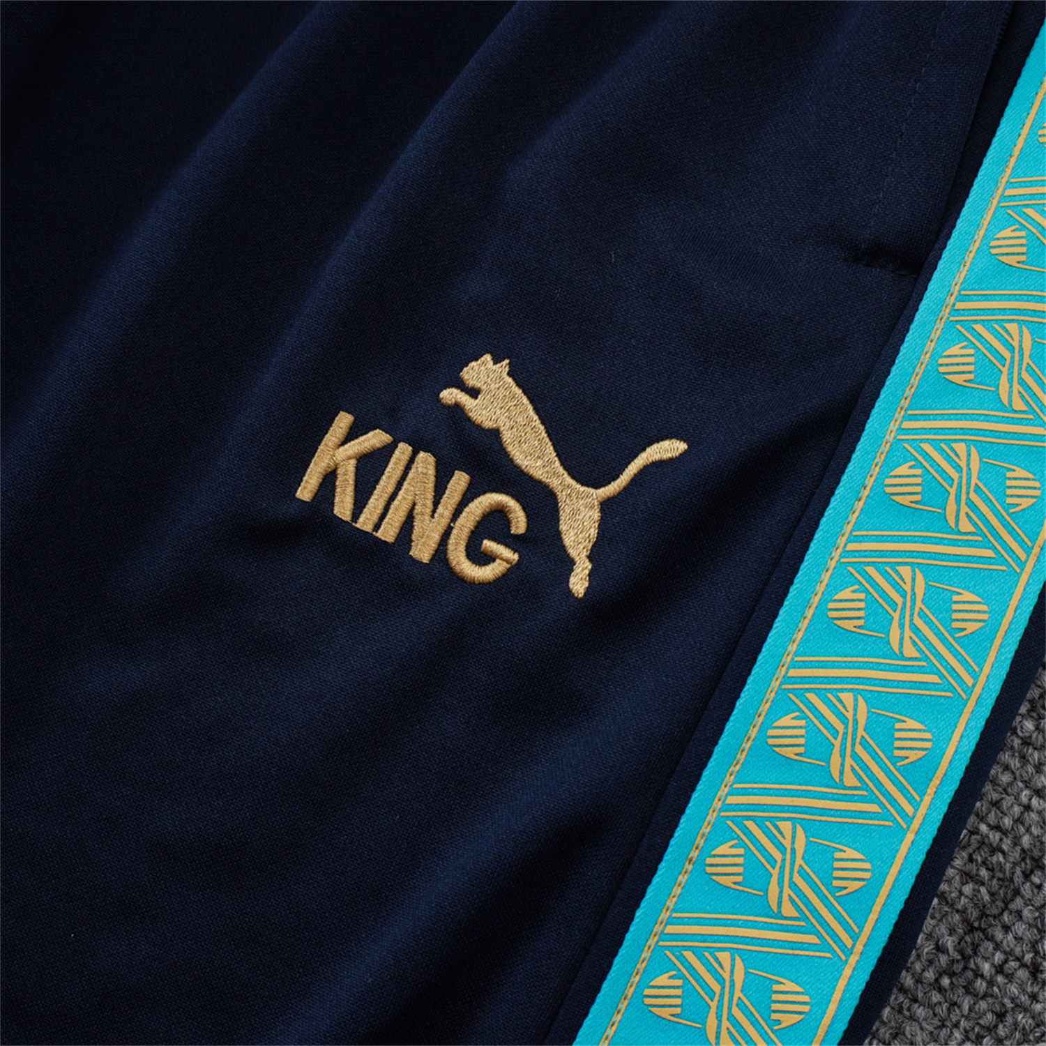 AlphaJersey-Marseille 25-26 Long Sleeve Training Set - White Top & Dark Blue Pants