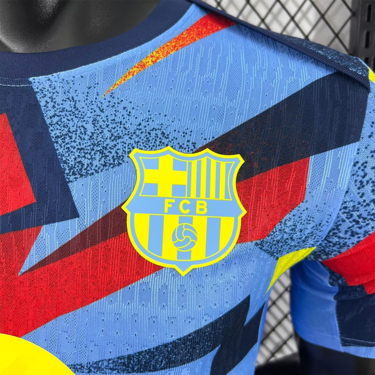 AlphaJersey-Barcelona 25-26 Mottled Colors Pre-Match Jersey - Player Version