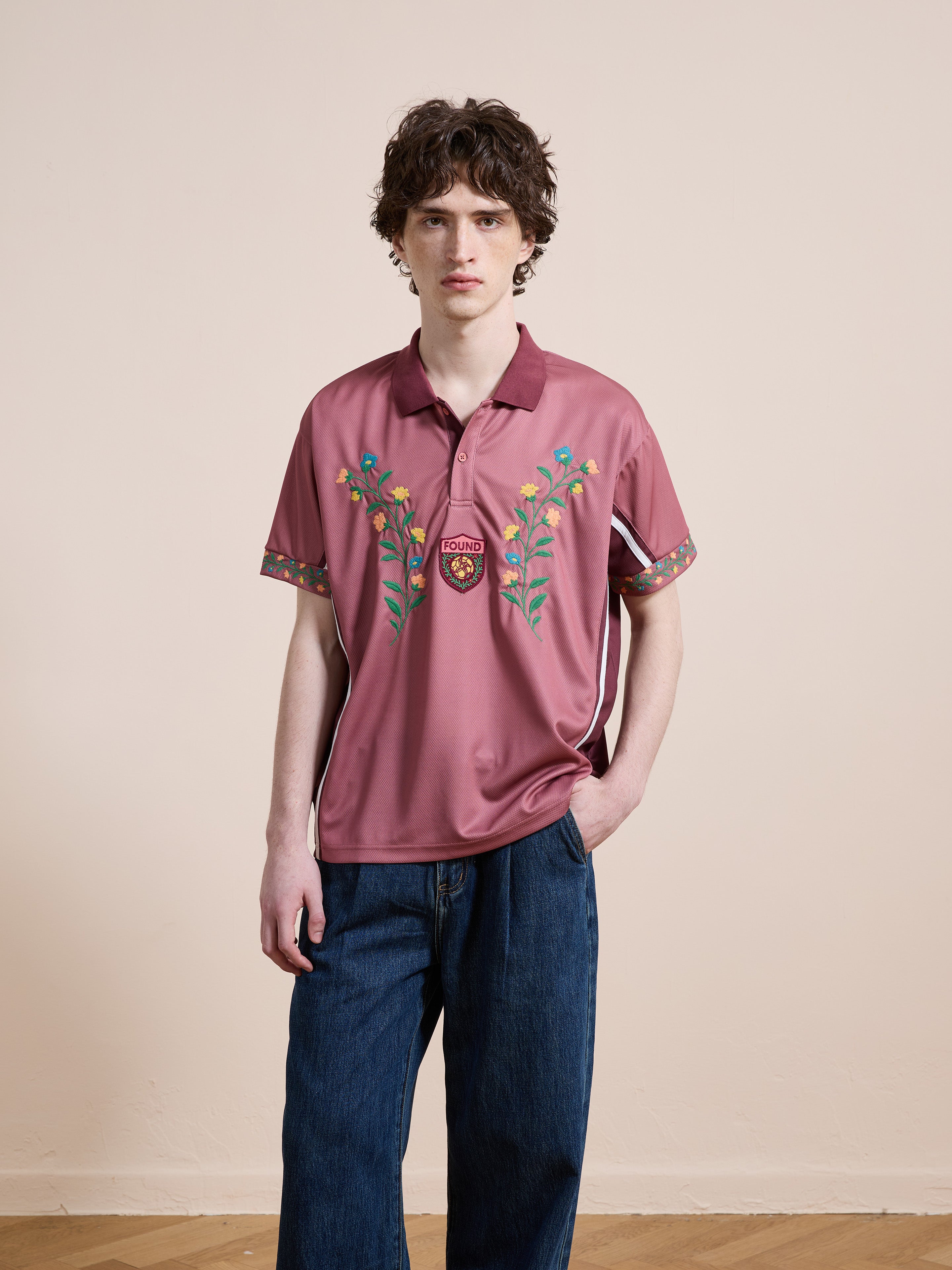 Floral Polo Jersey | Modern Menswear by yycbvcnbmmnbm