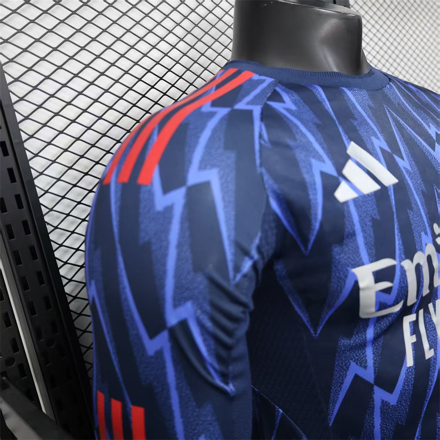 AlphaJersey-Arsenal 25-26 Away Long Blue Jersey - Player Version