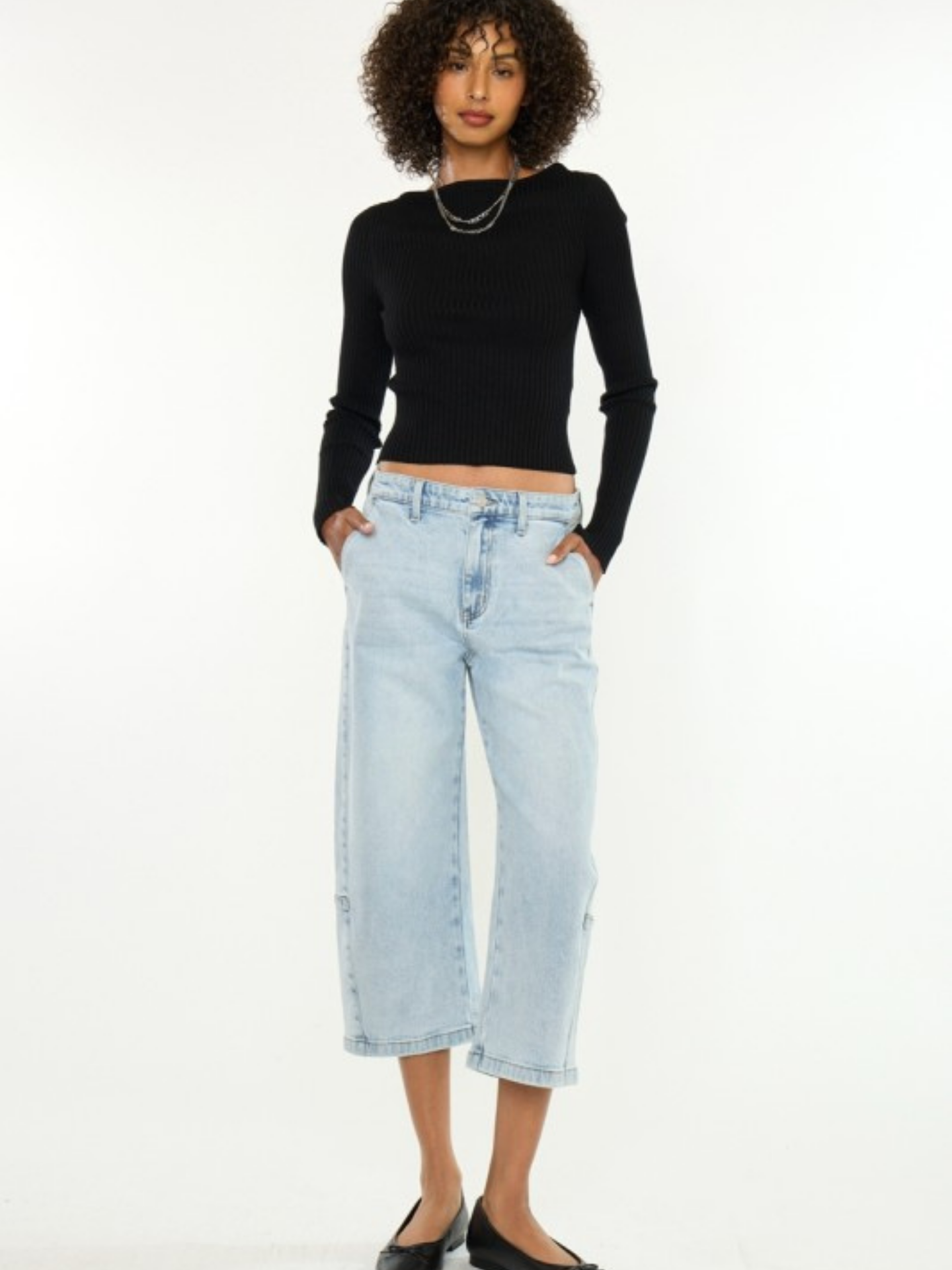 Capri Barrel Denim | Elegant Women's Fashion by coolavocek