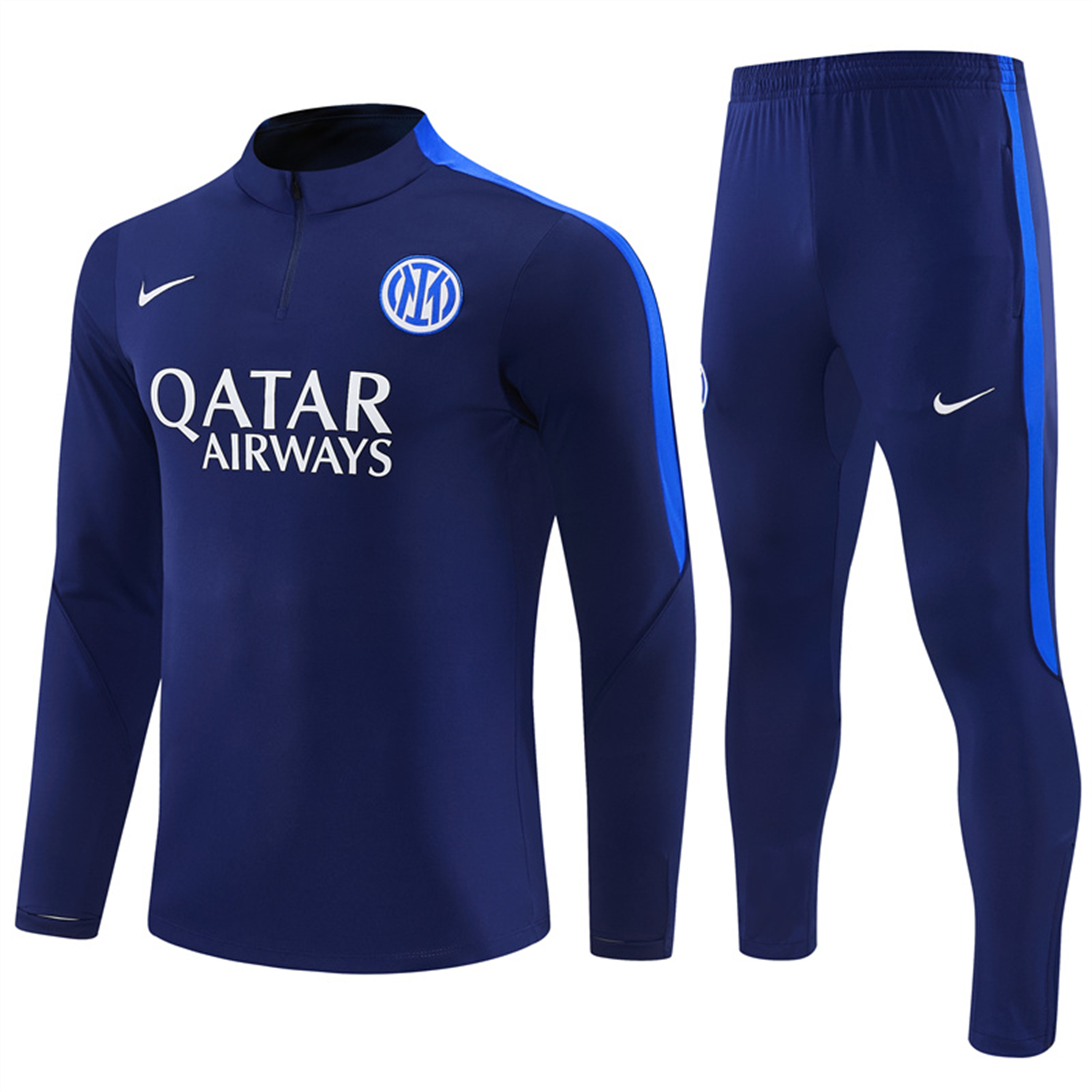 AJ-AlphaJersey-Inter Milan 26-27 Long Sleeve Training Set - Royal Blue Top & Royal Blue Pants