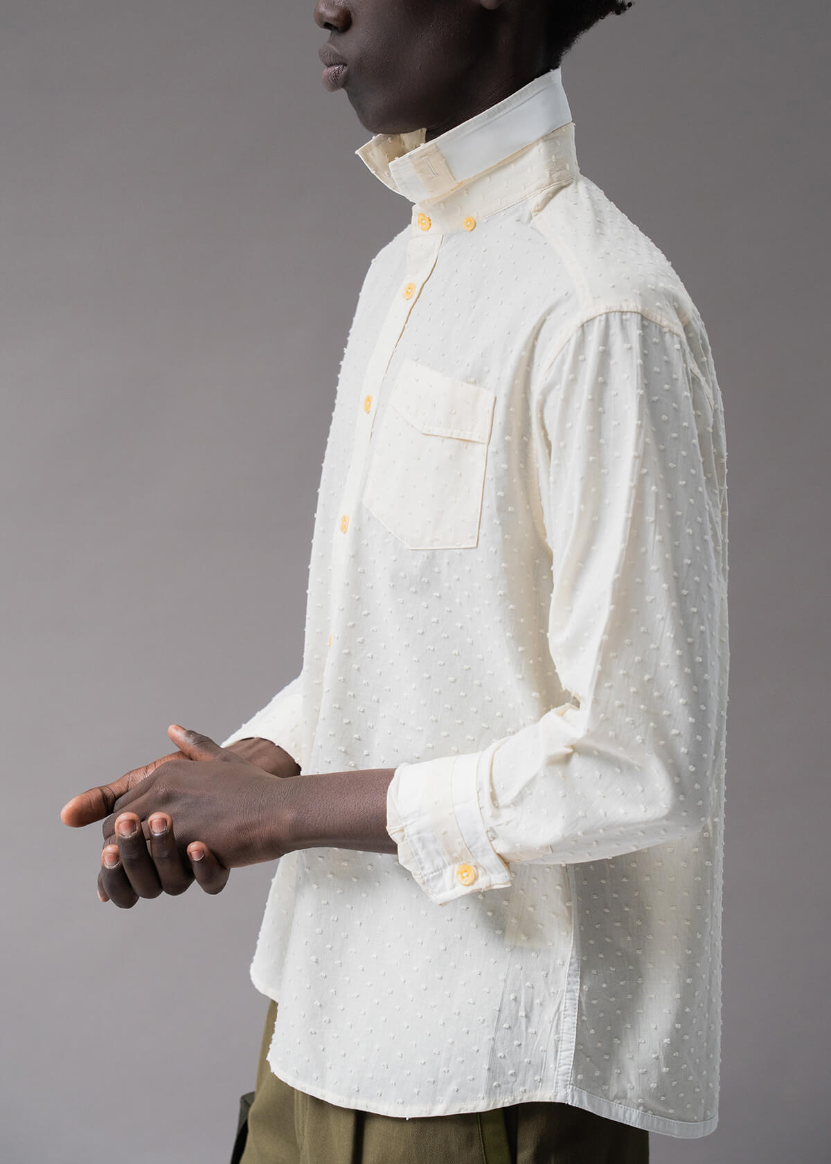 Swiss Dot Shirt | Modern Menswear by yycbvcnbmmnbm