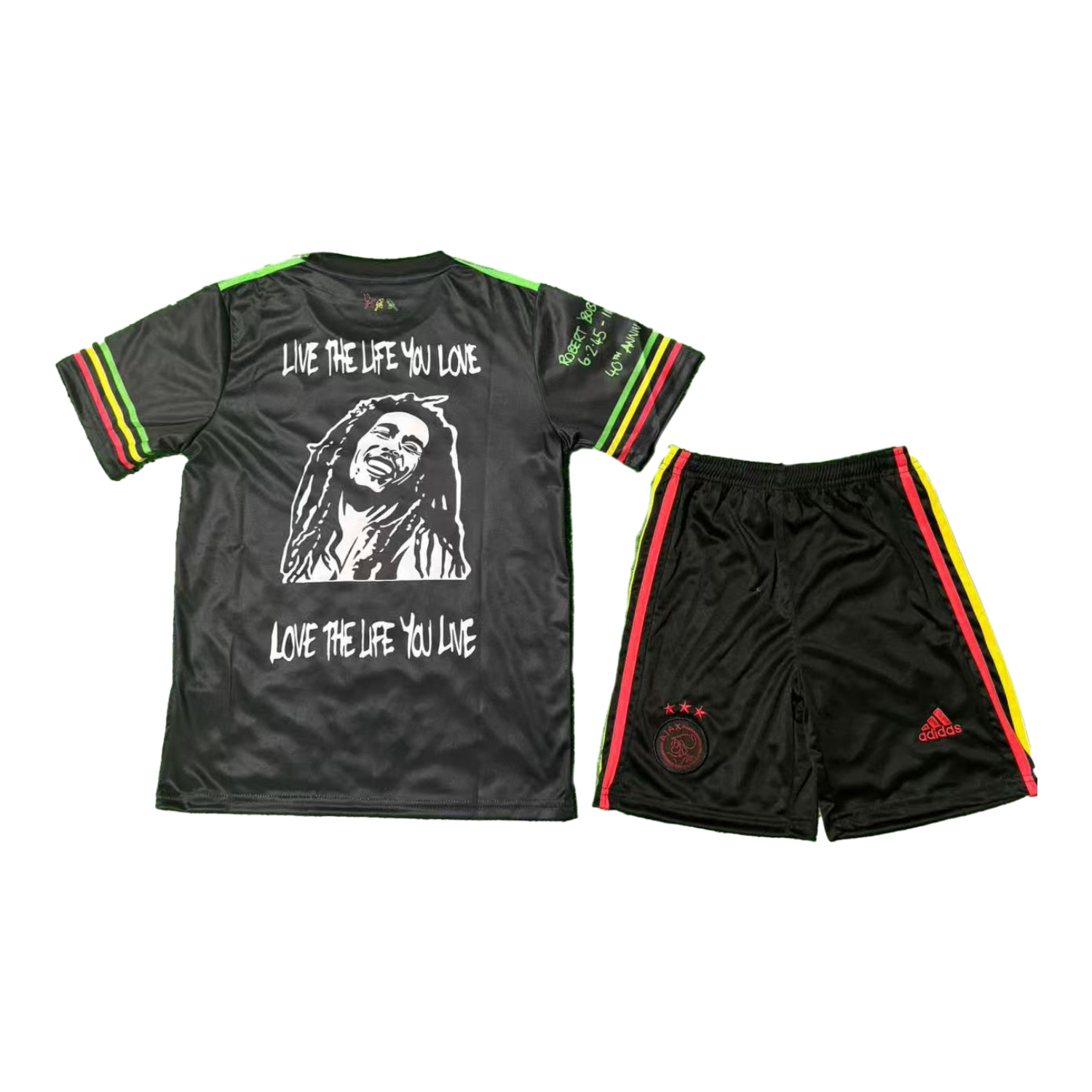 AlphaJersey-Ajax x B-O-B Marly 25-26 Black Special Kids Kit