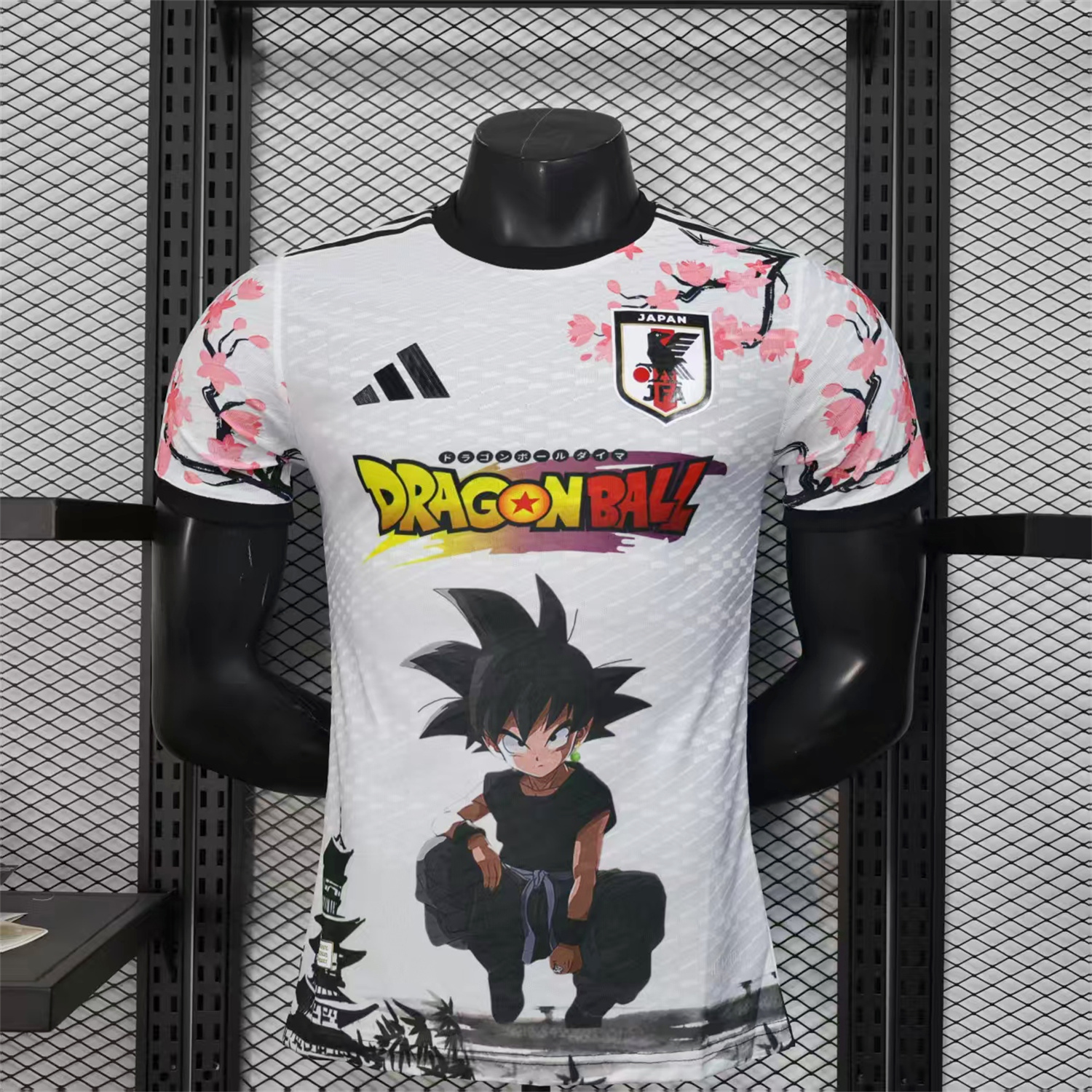 AlphaJersey-Japan 25-26 Dragon Ball Little Goku White Special Jersey - Player Version