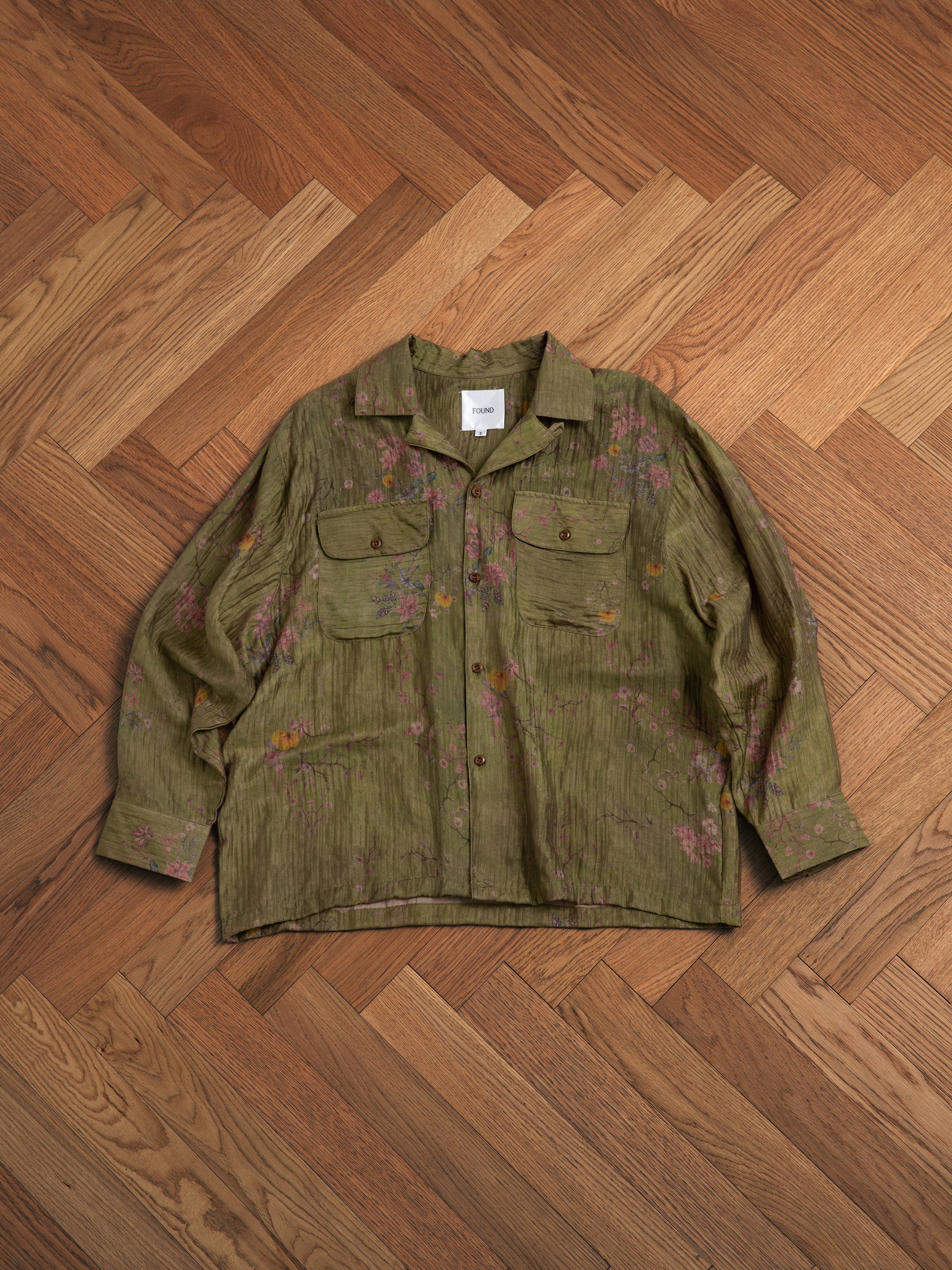 Floral Moss LS Camp Shirt | Modern Menswear by yycbvcnbmmnbm