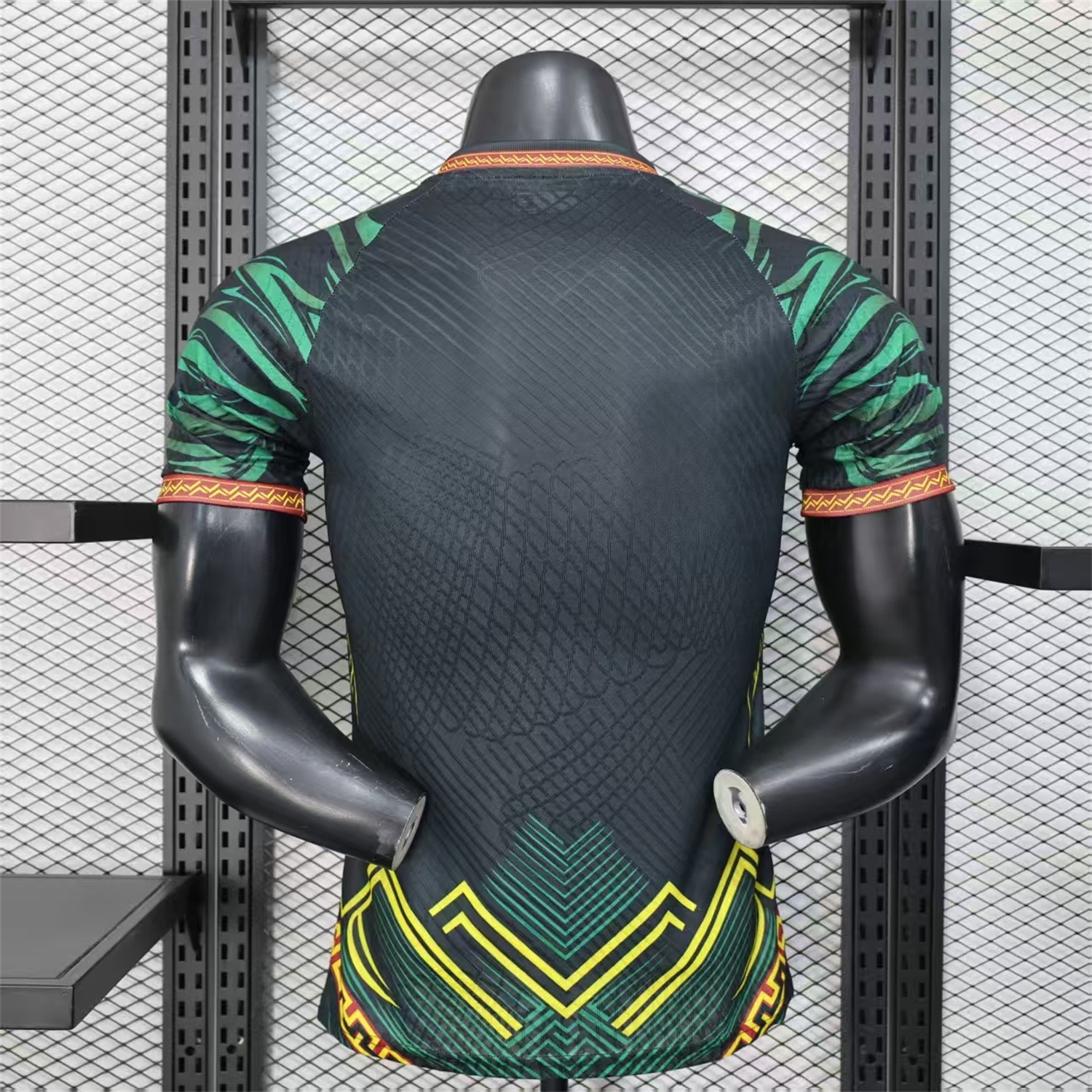 AlphaJersey-Mali 2026 Eagle Black Green Jersey - Player Version