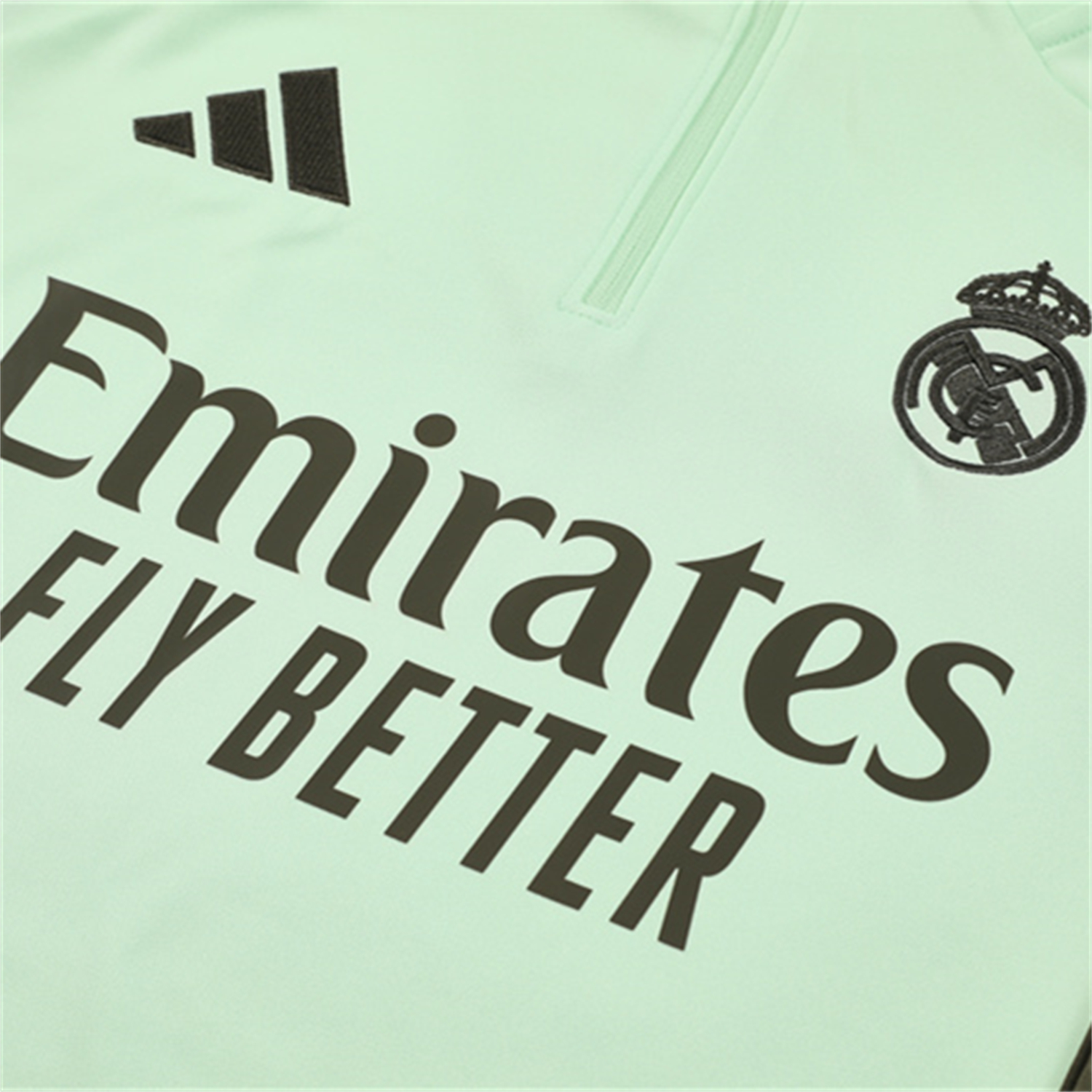 AlphaJersey-Real Madrid 25-26 Long Sleeve Training Set - Light Green Top & Army Green Pants
