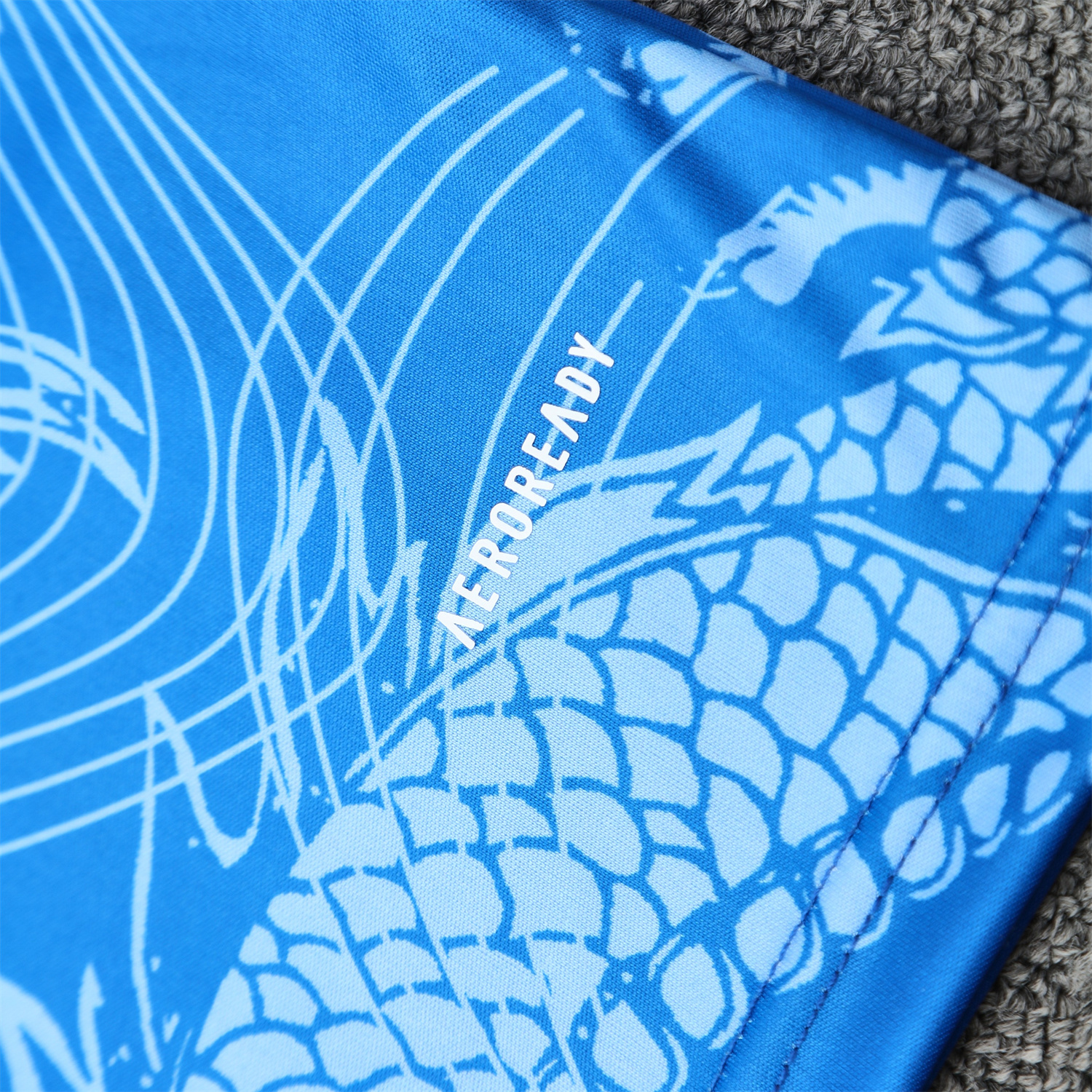 AlphaJersey-Real Madrid 25-26 Vest Training Set - Blue Black Dragon Vest & Black-White Shorts