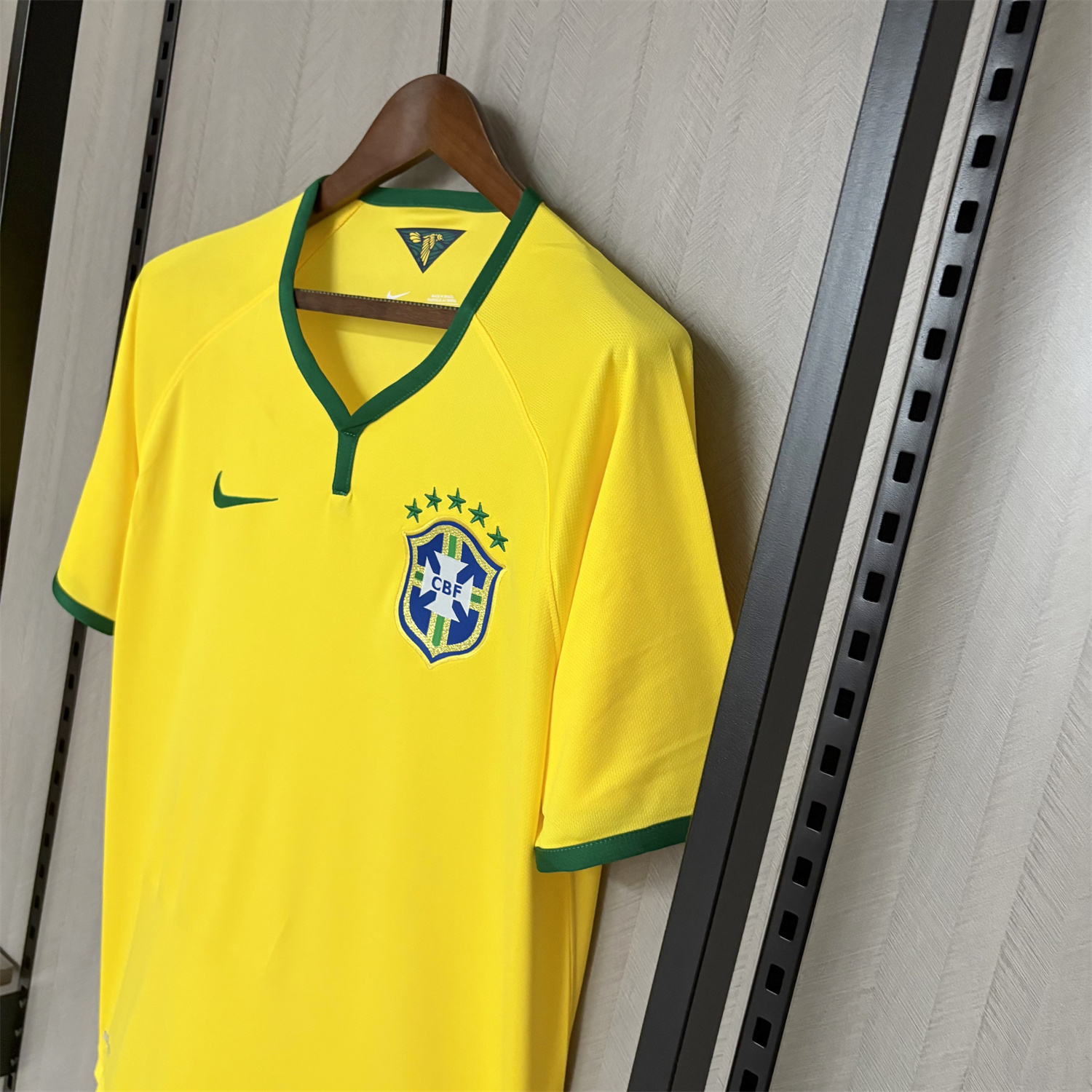 AlphaJersey-Retro Brazil 2014 Home Jersey
