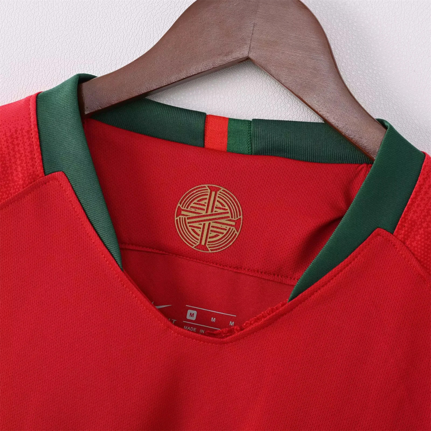 AlphaJersey-Retro Portugal 2018 Home Long Sleeves Jersey