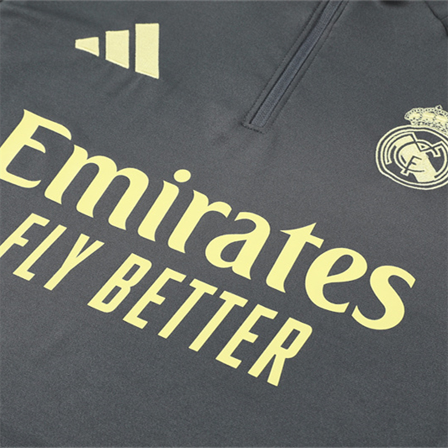 AlphaJersey-Real Madrid 25-26 Kid Long Sleeves Training Set - Gray Top & Gray Pants
