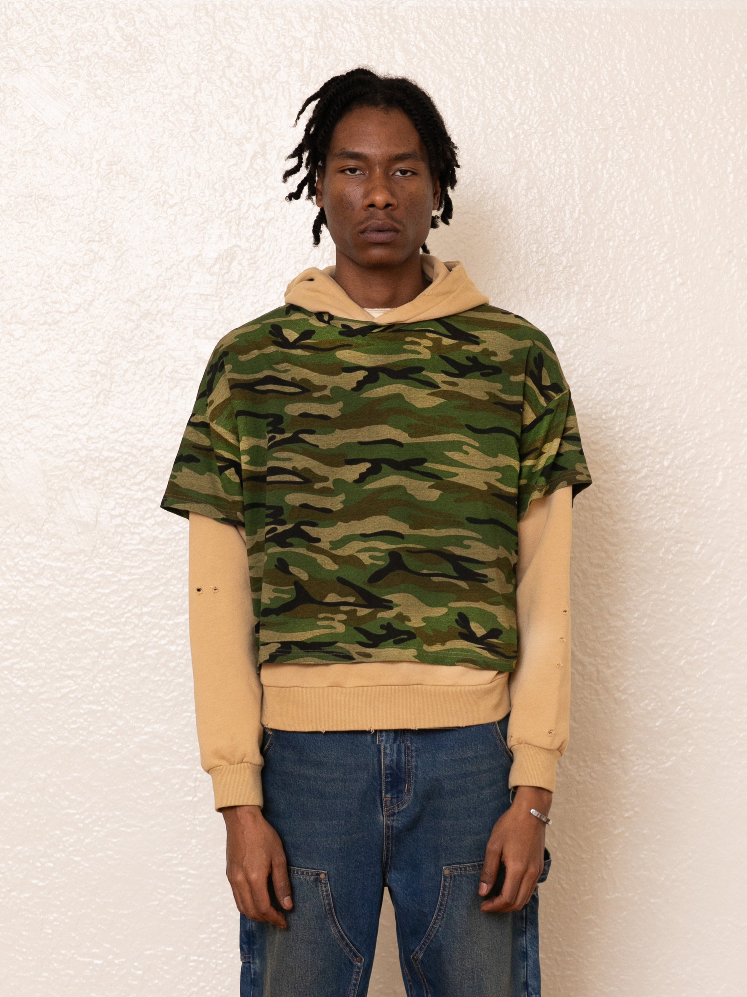 Double Layer Hoodie | Modern Menswear by yycbvcnbmmnbm