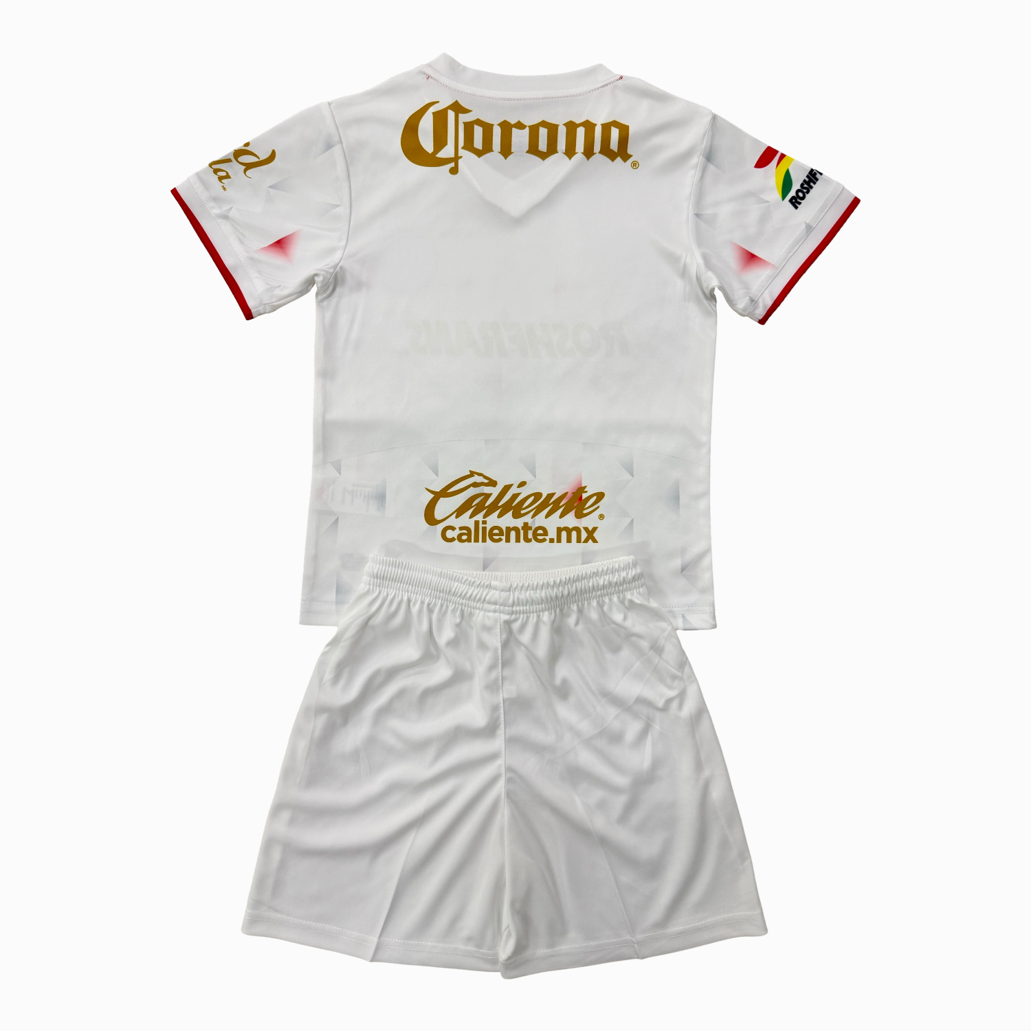 AlphaJersey-Toluca 25-26 Away White Men's Adult Jersey Set - Fans Version