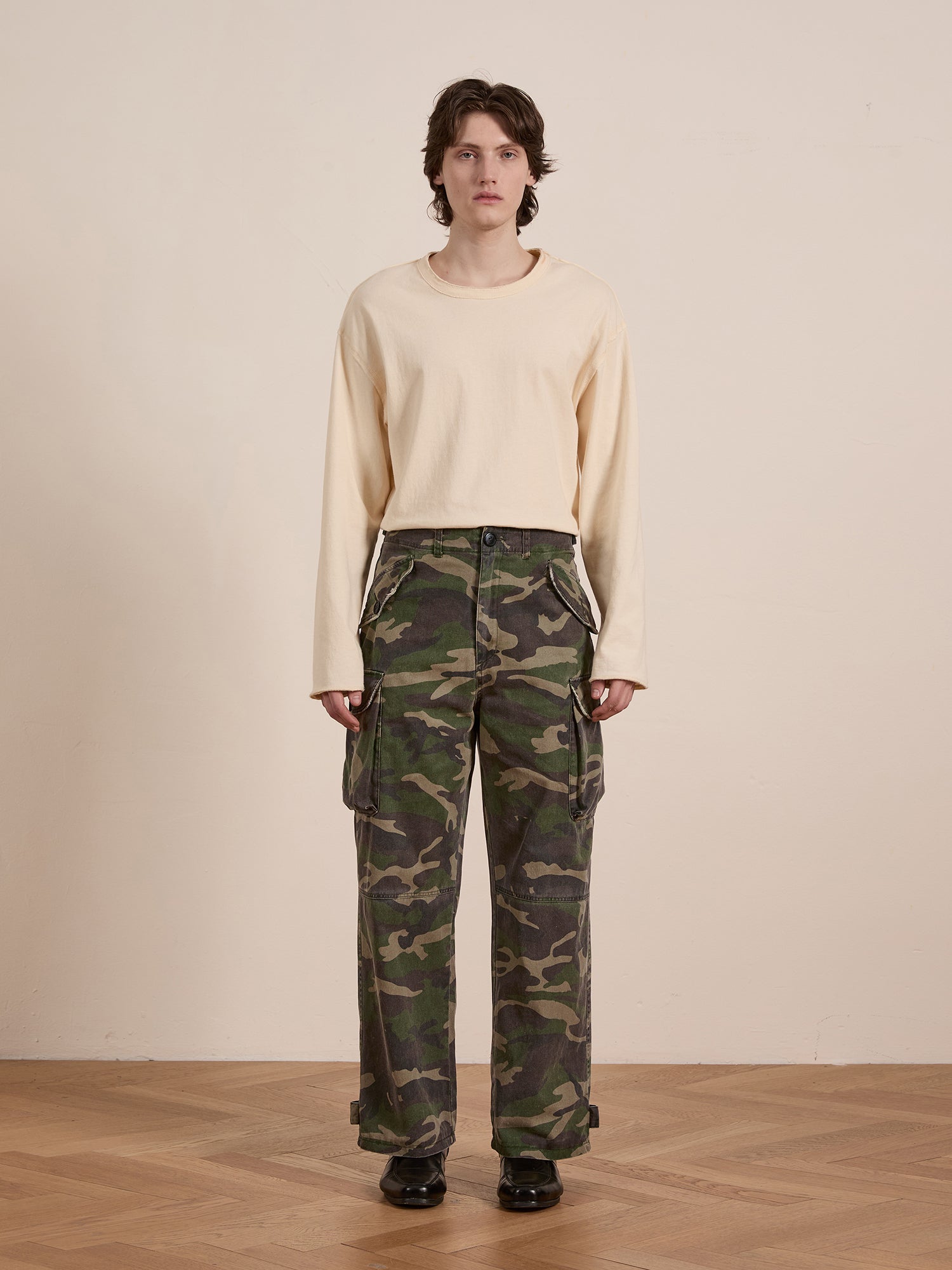 Camouflage Twill Utility Cargo Pants | Modern Menswear by yycbvcnbmmnbm