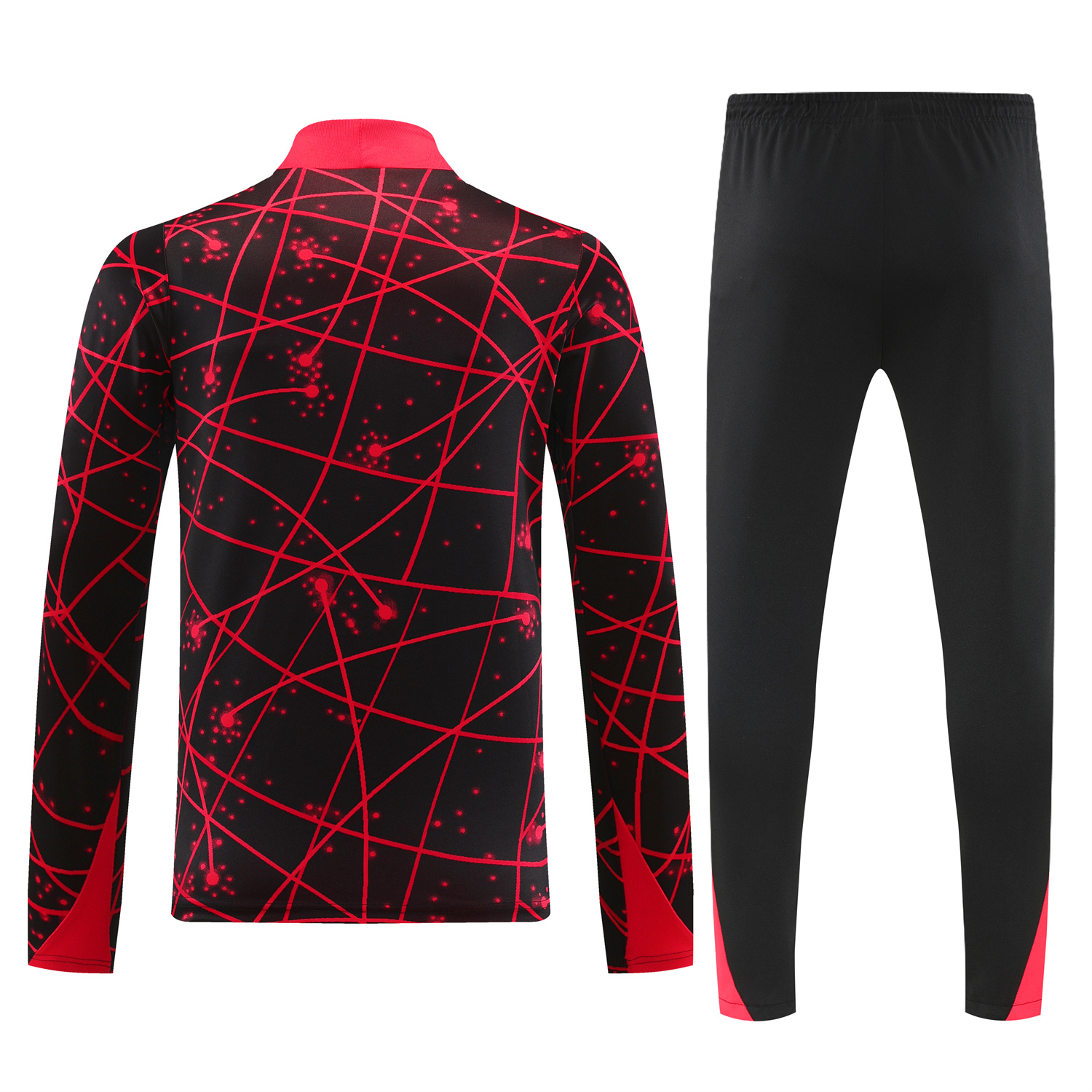 AlphaJersey-Atletico Madrid 25-26 Long Sleeves Training Set - Red Top & Black Pants