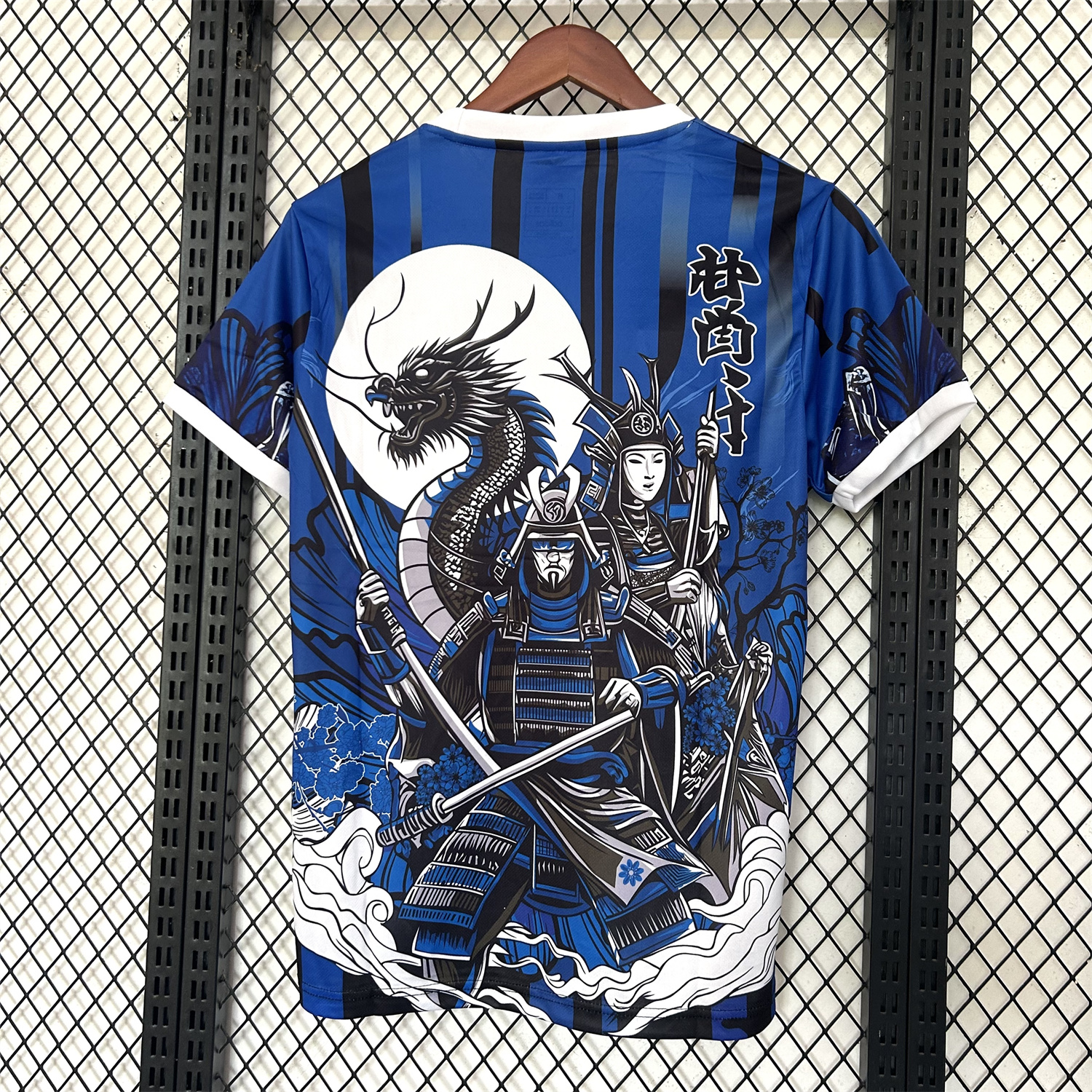 AlphaJersey-Japan 25-26 Two Blue Warriors And A Dragon Under The Moon Blue Special Jersey - Fans Version
