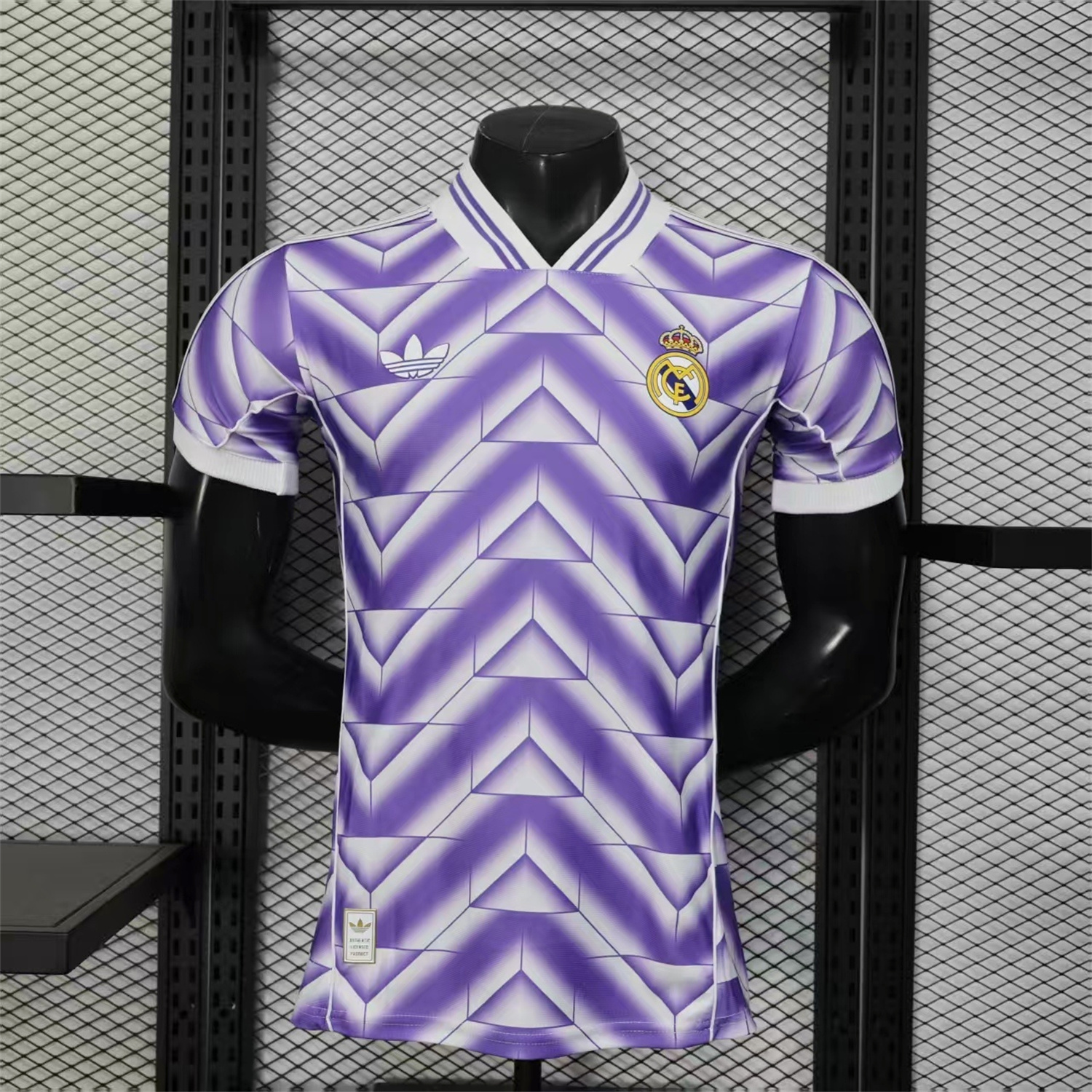 AlphaJersey-Real Madrid 25-26 Refracted Purple Light White Special Jersey - Player Version
