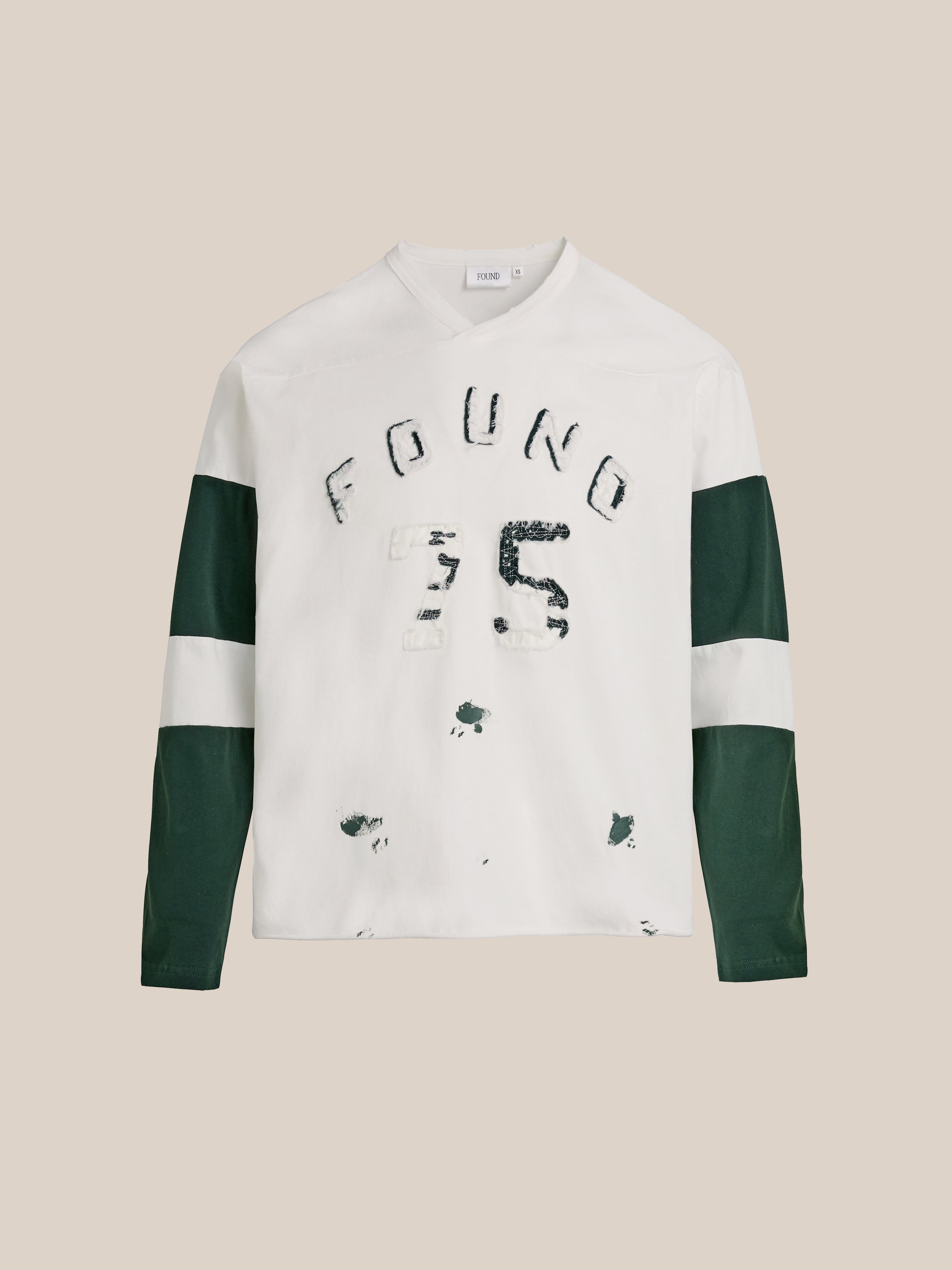 Distressed LS Team Jersey | Modern Menswear by yycbvcnbmmnbm