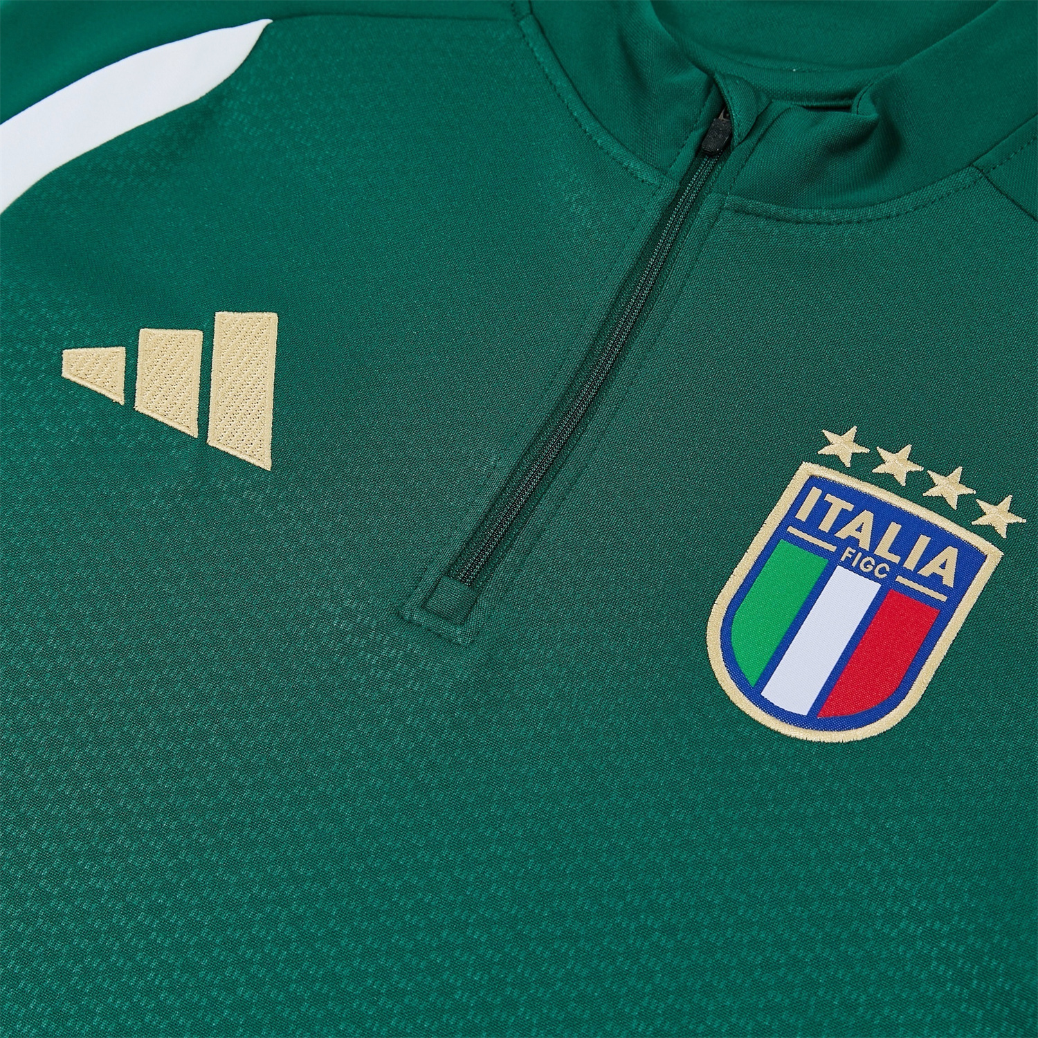 AlphaJersey-Italy 2026 Long Sleeve Training Set - Green With White Top & Pants