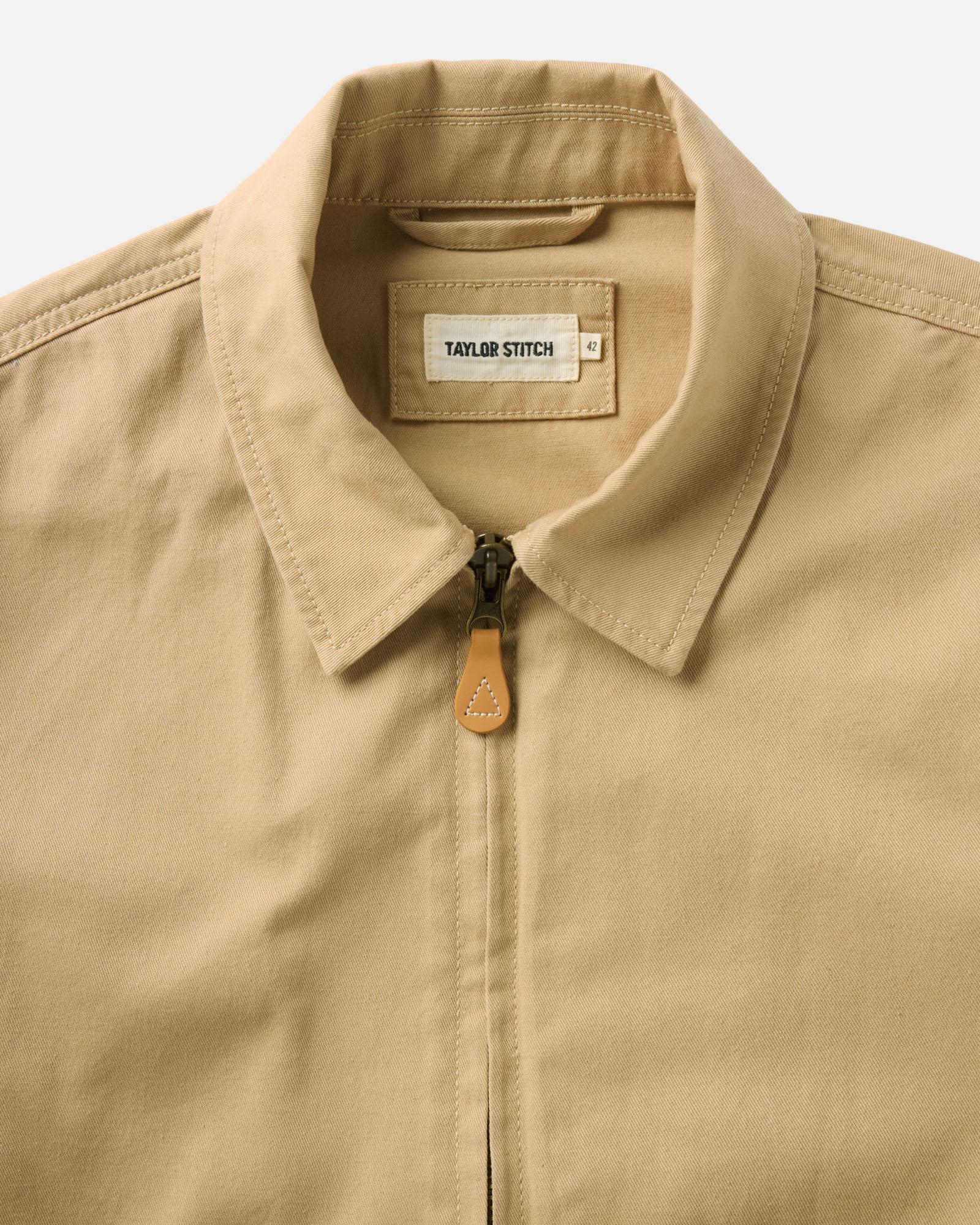 The Airman Jacket in Organic Khaki Foundation Twill | Modern Menswear by yycbvcnbmmnbm