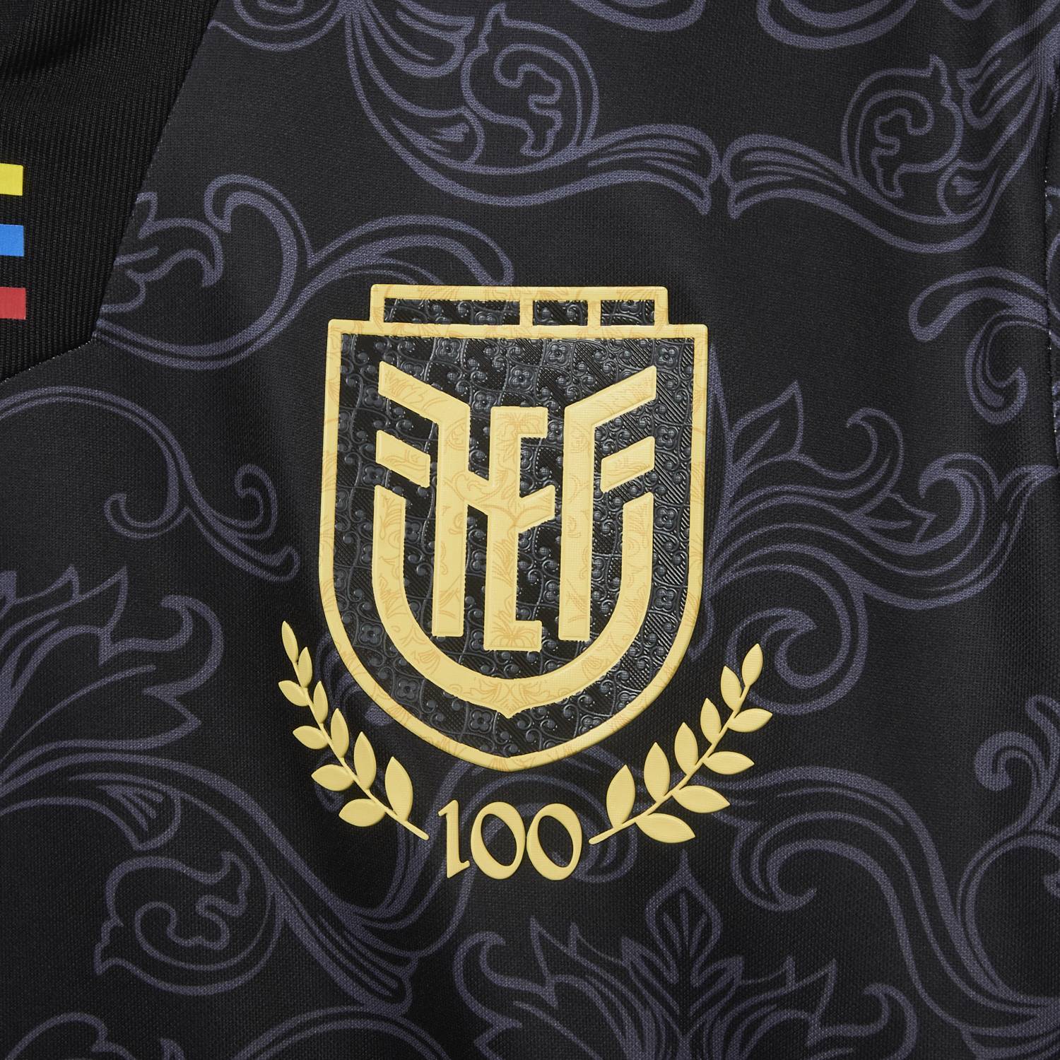 AlphaJersey-Ecuador 2026 Flowers Black Special Jersey - Fans Version