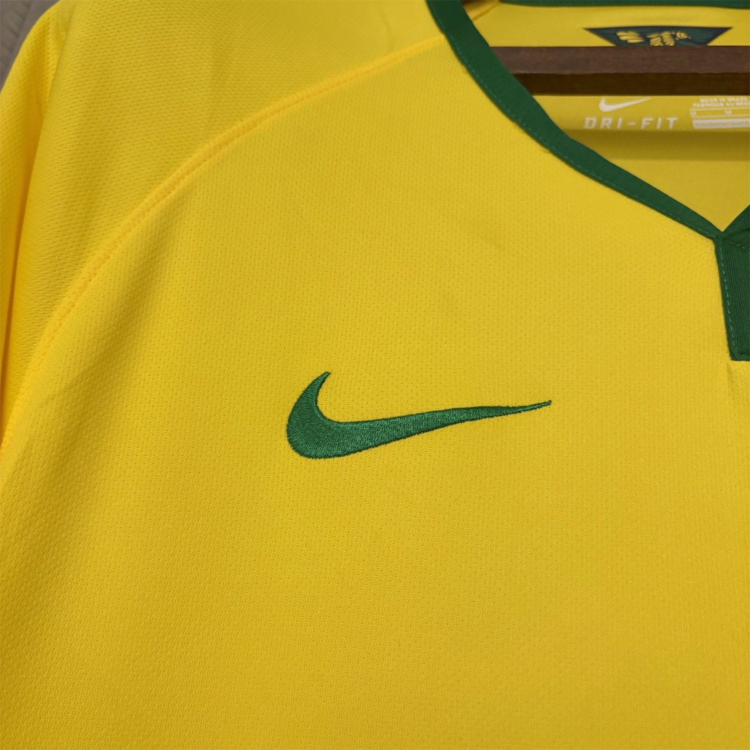 AlphaJersey-Retro Brazil 2014 Home Jersey
