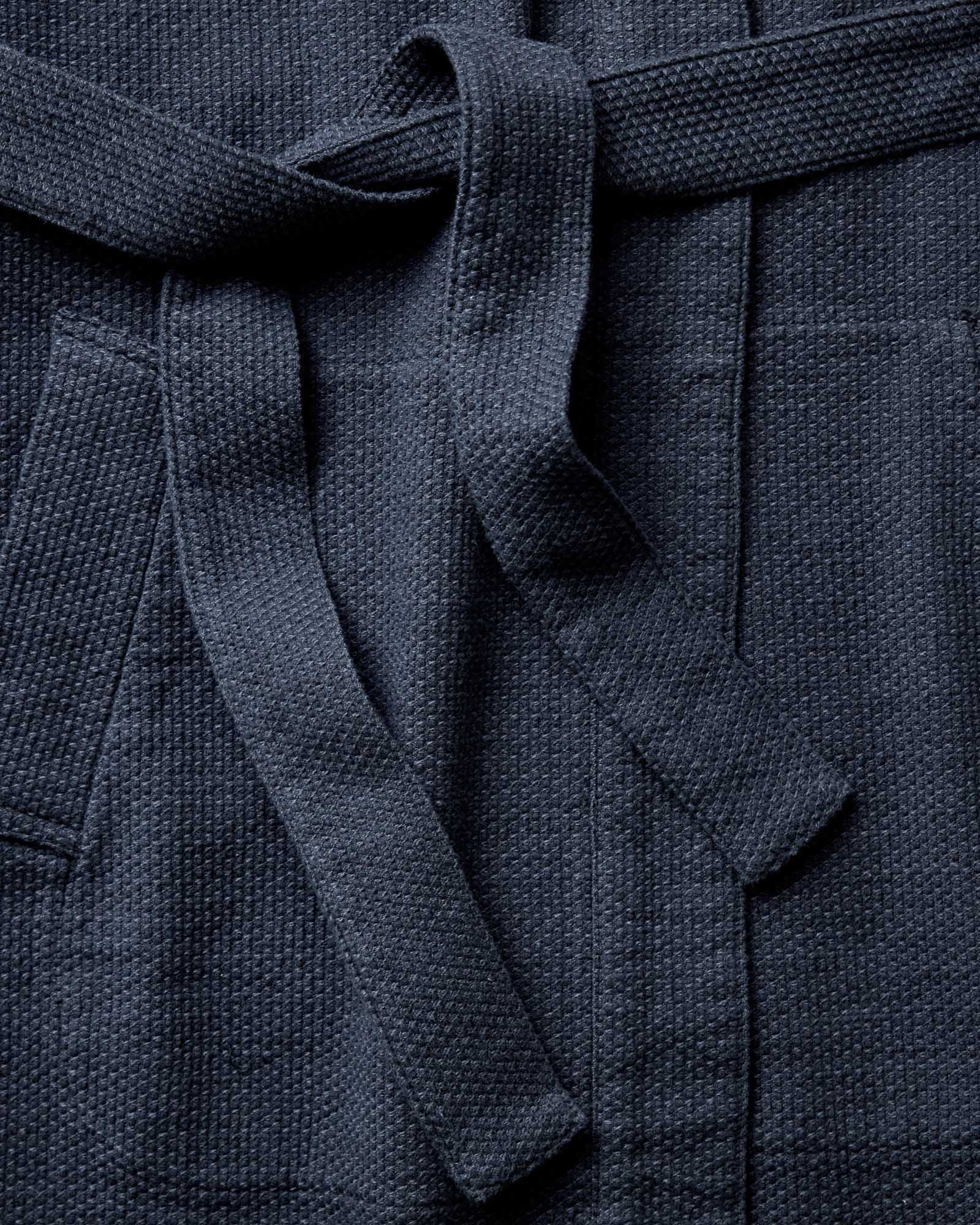 The Apres Robe in Navy Sashiko | Modern Menswear by yycbvcnbmmnbm