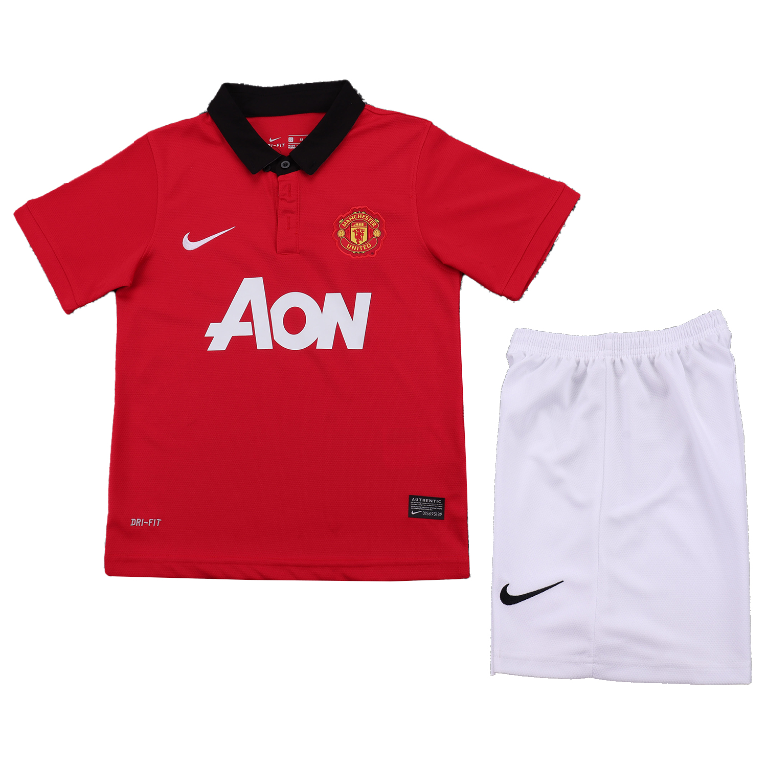 AlphaJersey-Retro Manchester United 2013-14 Home Kids Kit