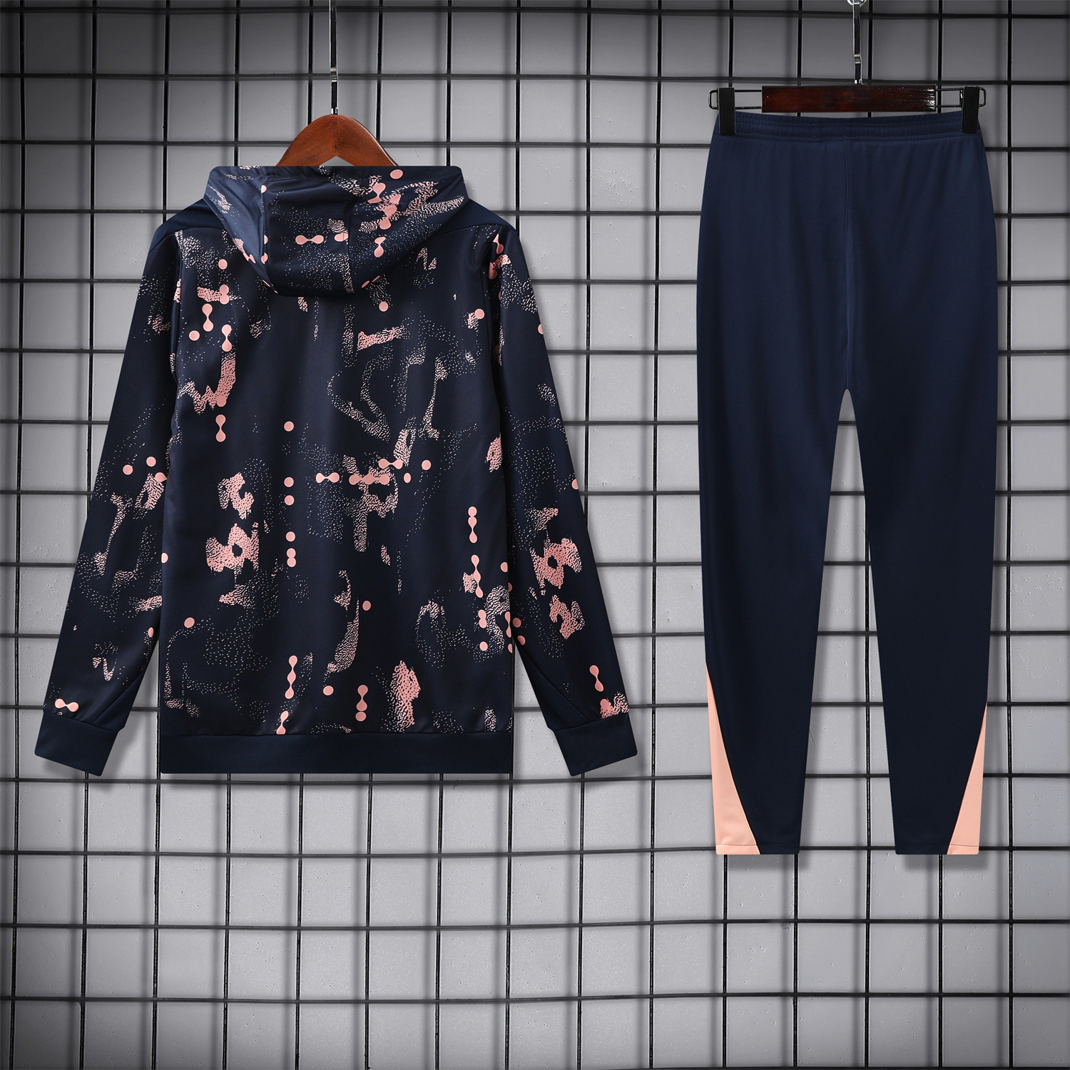 AlphaJersey-C.H.E.L.S.E.A 25-26 Traning Hoodie Set - Deep Blue With Royal Blue