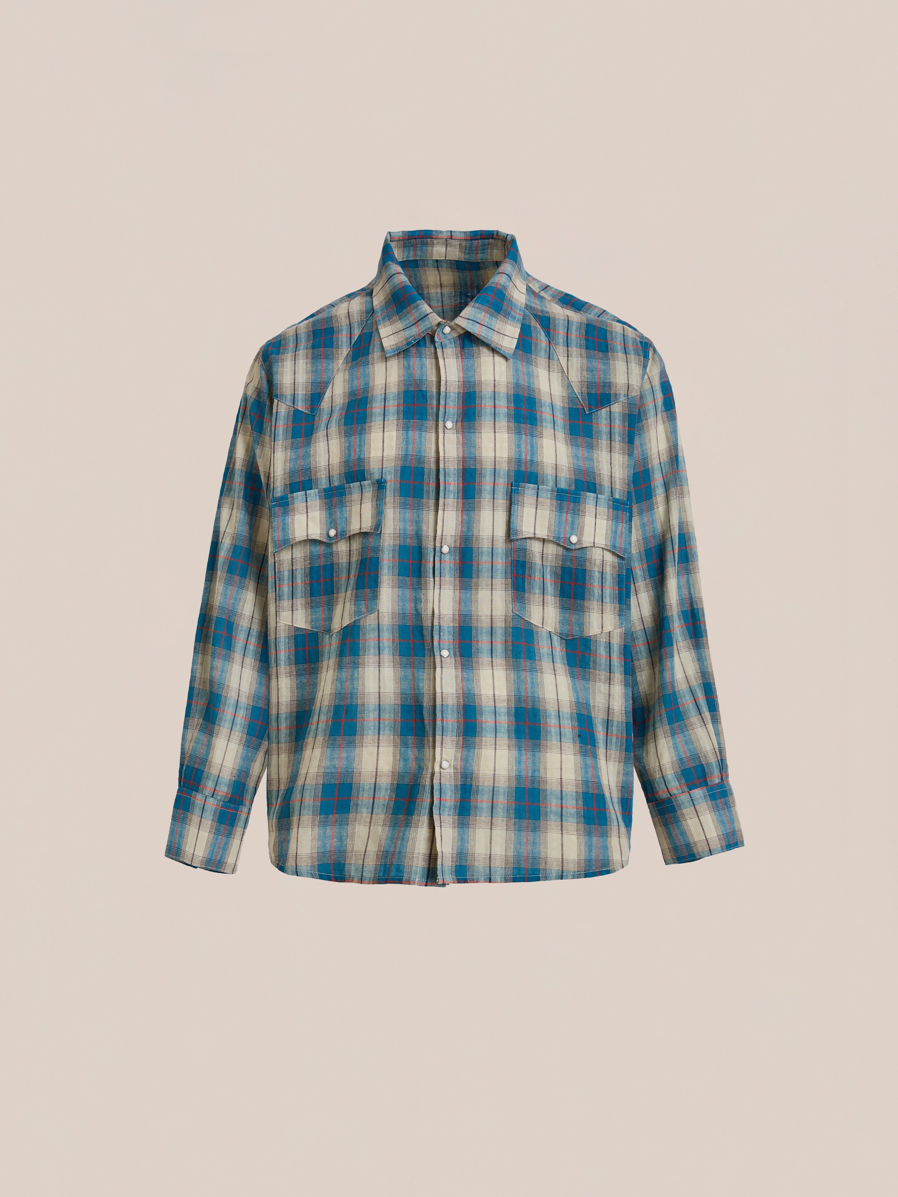 Western Plaid Snap Button Shirt | Modern Menswear by yycbvcnbmmnbm