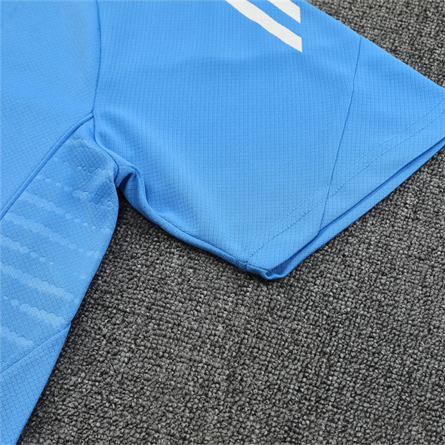 AlphaJersey-Real Madrid 25-26 Short-Sleeve Training Set - Sky Blue Top and Sky Blue Shorts