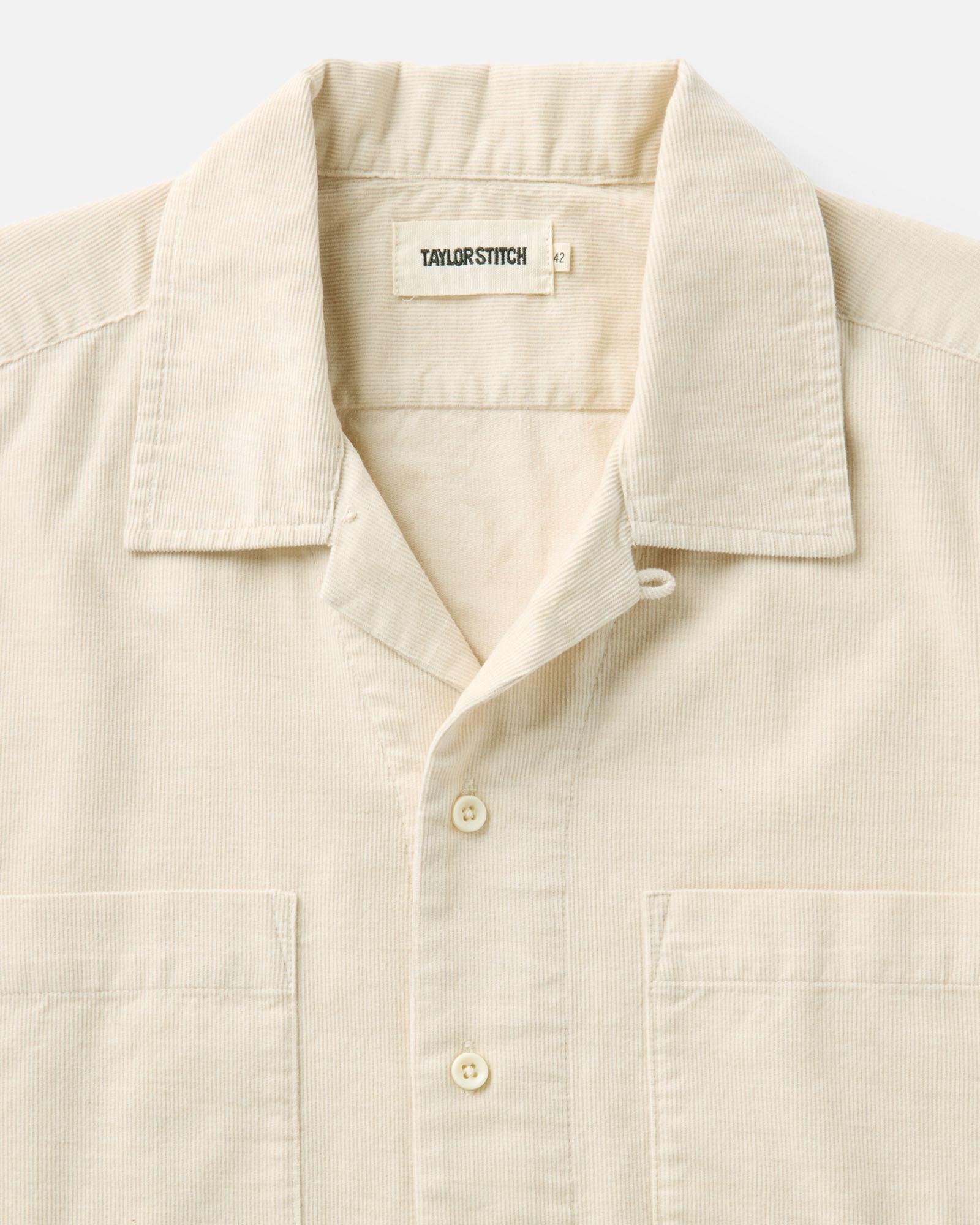 The Conrad Shirt in Heather Oat Pincord | Modern Menswear by yycbvcnbmmnbm