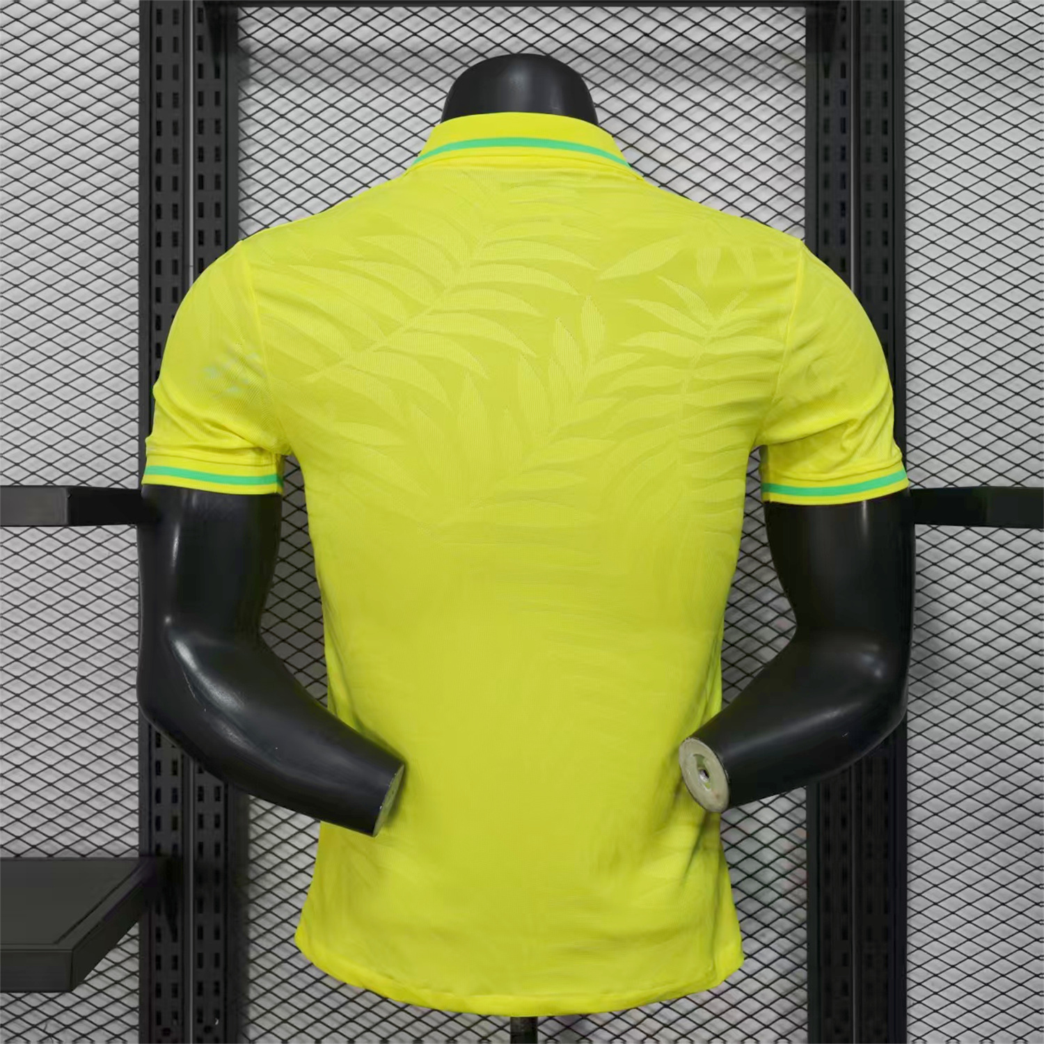 AlphaJersey-Brazil 25-26 Fern Yellow Polo Jersey - Player Version