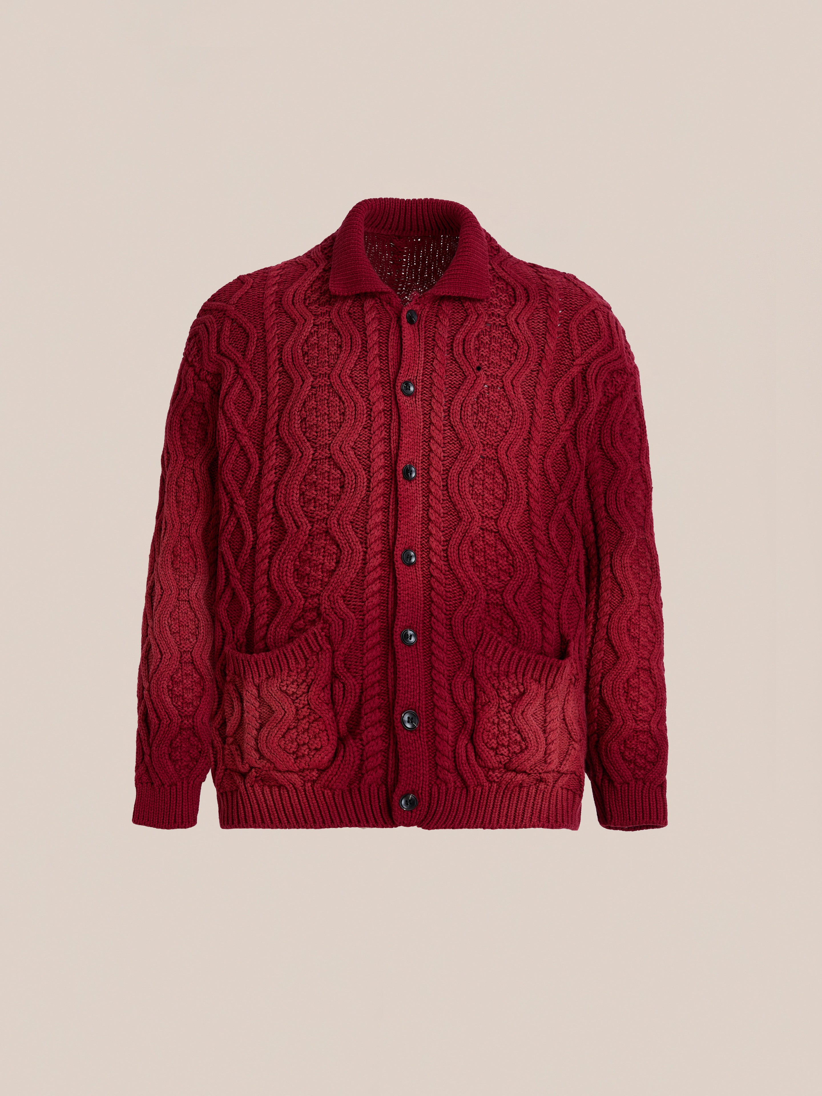 Cable Knit Buttoned Cardigan | Modern Menswear by yycbvcnbmmnbm