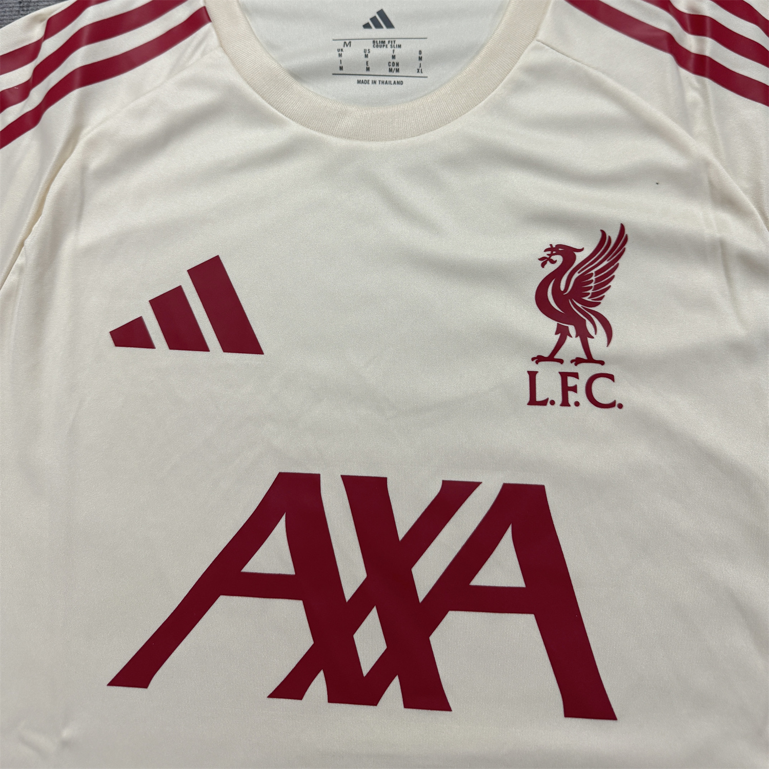 AlphaJersey-Liver.pool 25-26 AXA White Training Jersey - Fans Version