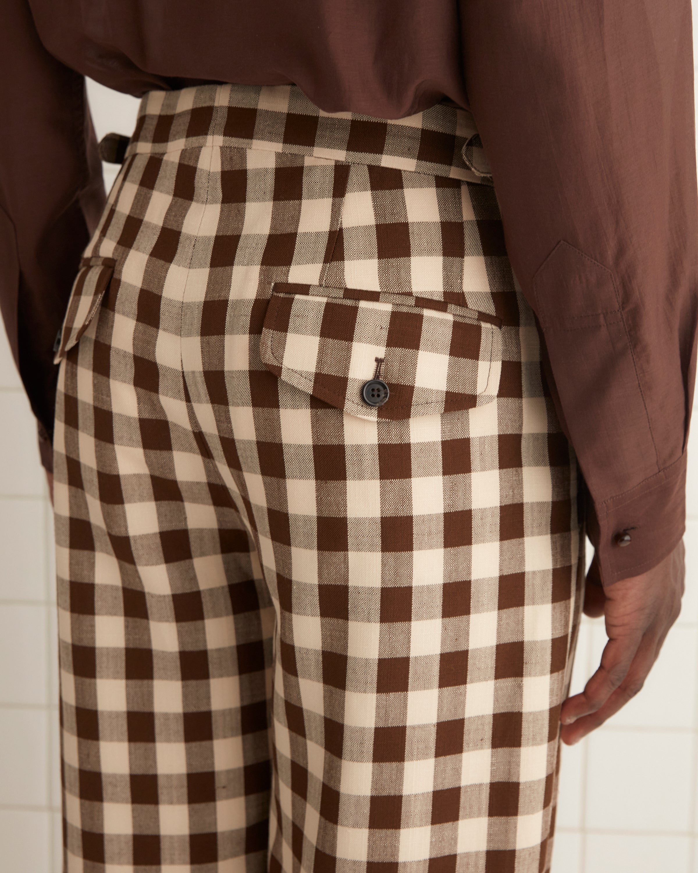 Gilbert Check Trousers | Modern Menswear by yycbvcnbmmnbm