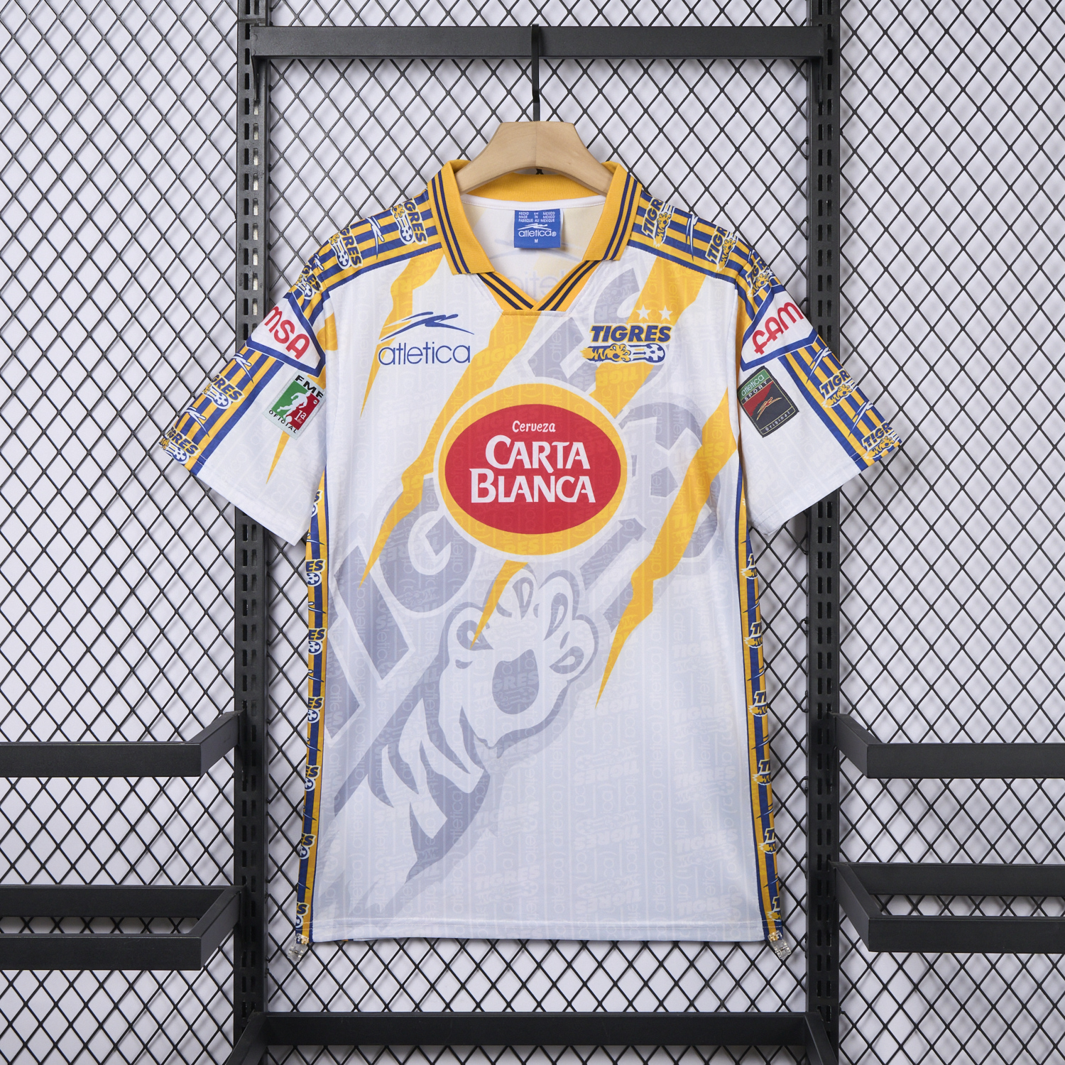 AlphaJersey-Retro Tigres UANL 1997-98 Away White Jersey