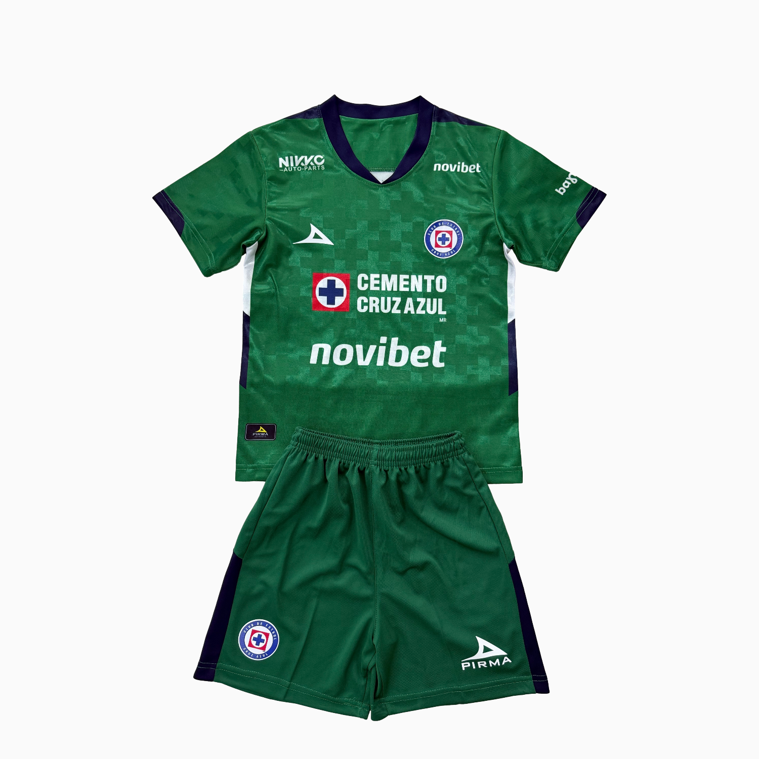 AlphaJersey-Cruz Azul 25-26 Green Goalkeeper Kids Kit