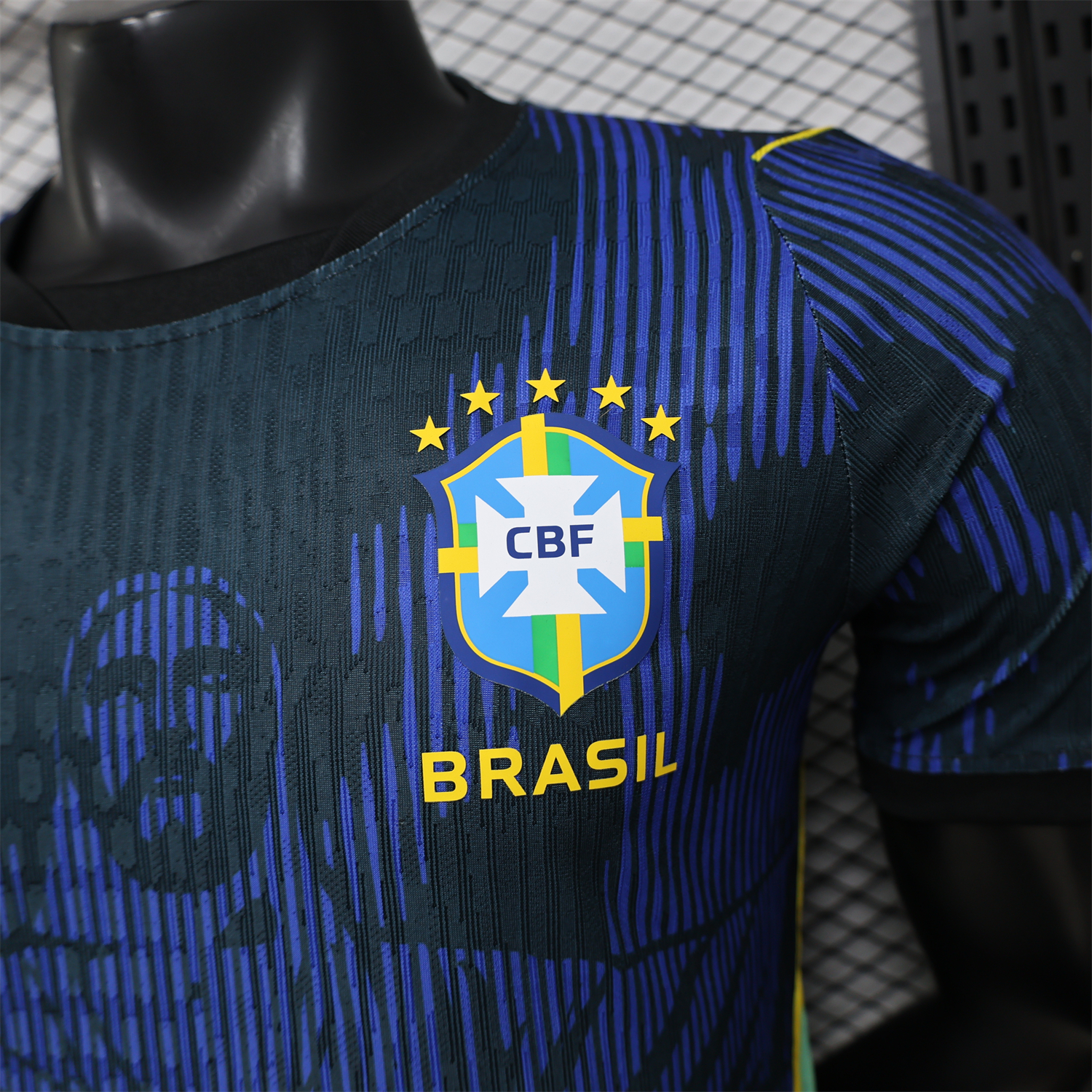 AlphaJersey-Brazil 2026 Jesus Blue Special Jersey - Player Version