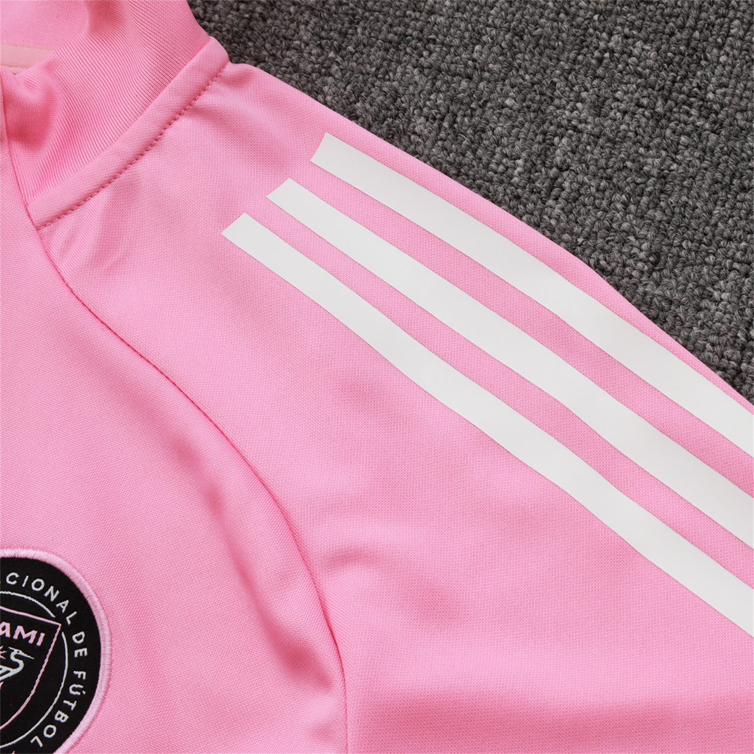 AlphaJersey-INT M.A.M 25-26 Jacket Training Tracksuit - Pink Top and Black Pants